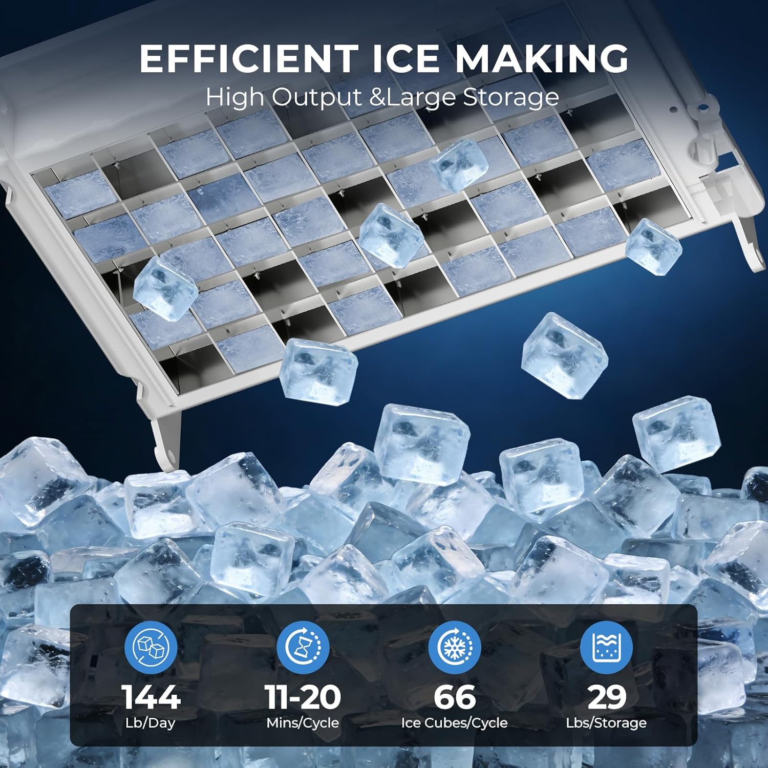 100lb/24H Commercial Ice Maker 58045RCI0-STEEL - Image 9