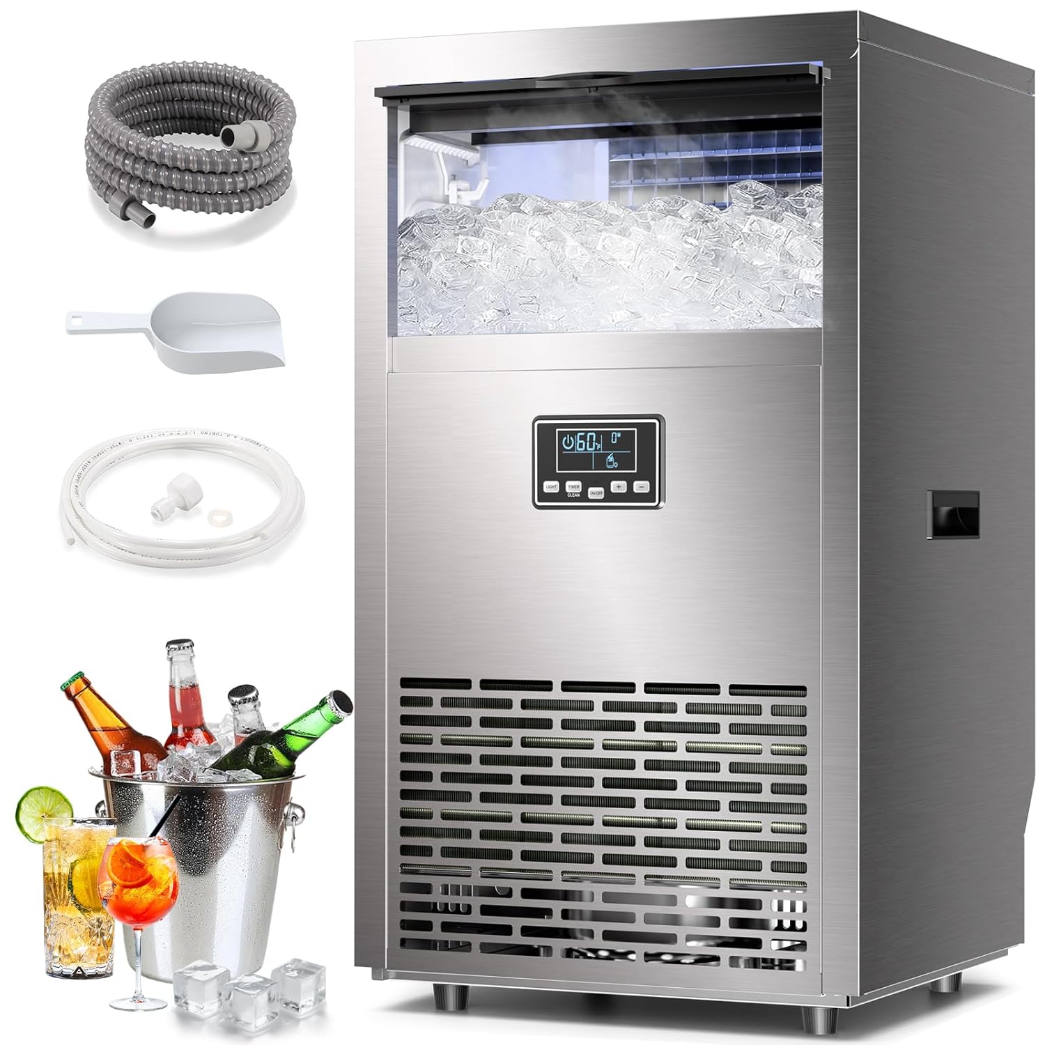 100lb/24H Commercial Ice Maker 58045RCI0-STEEL - Image 8