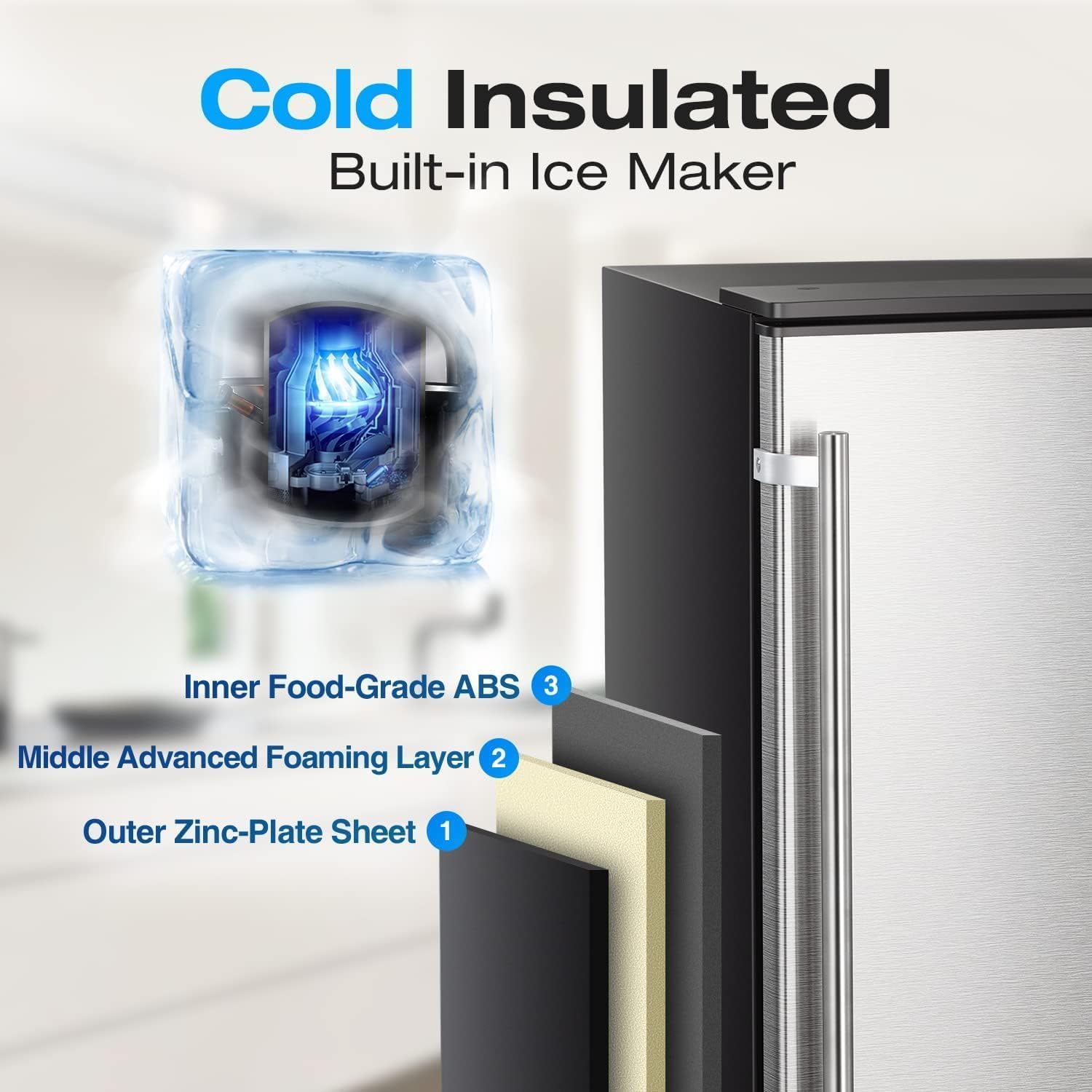 100LBS/200LBS/265LBS Freestanding Commercial Ice Maker Z5845A - Image 38