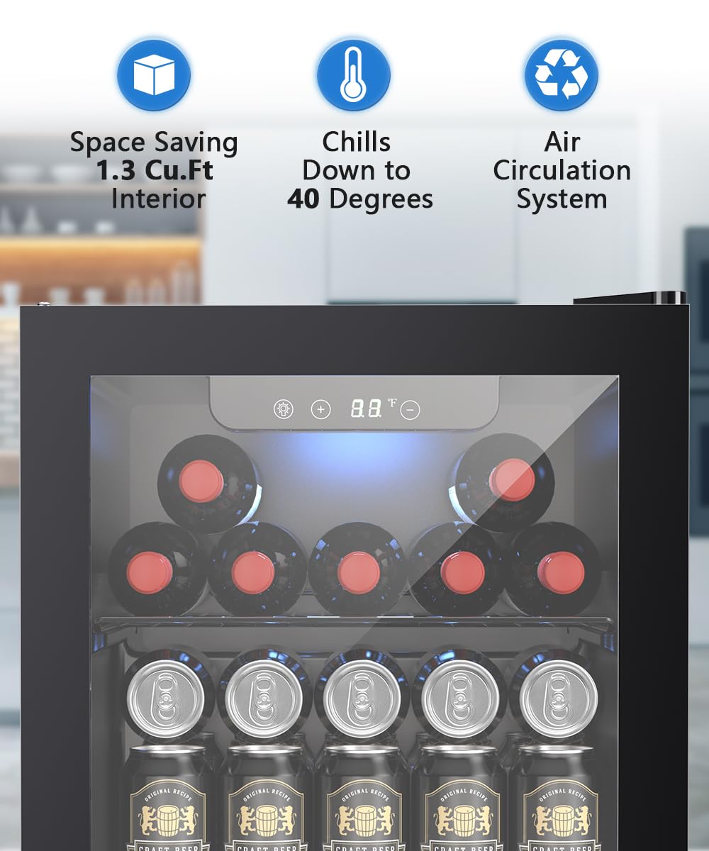 1.3 Cu.Ft Beverage Refrigerator Cooler W5836H - Image 5