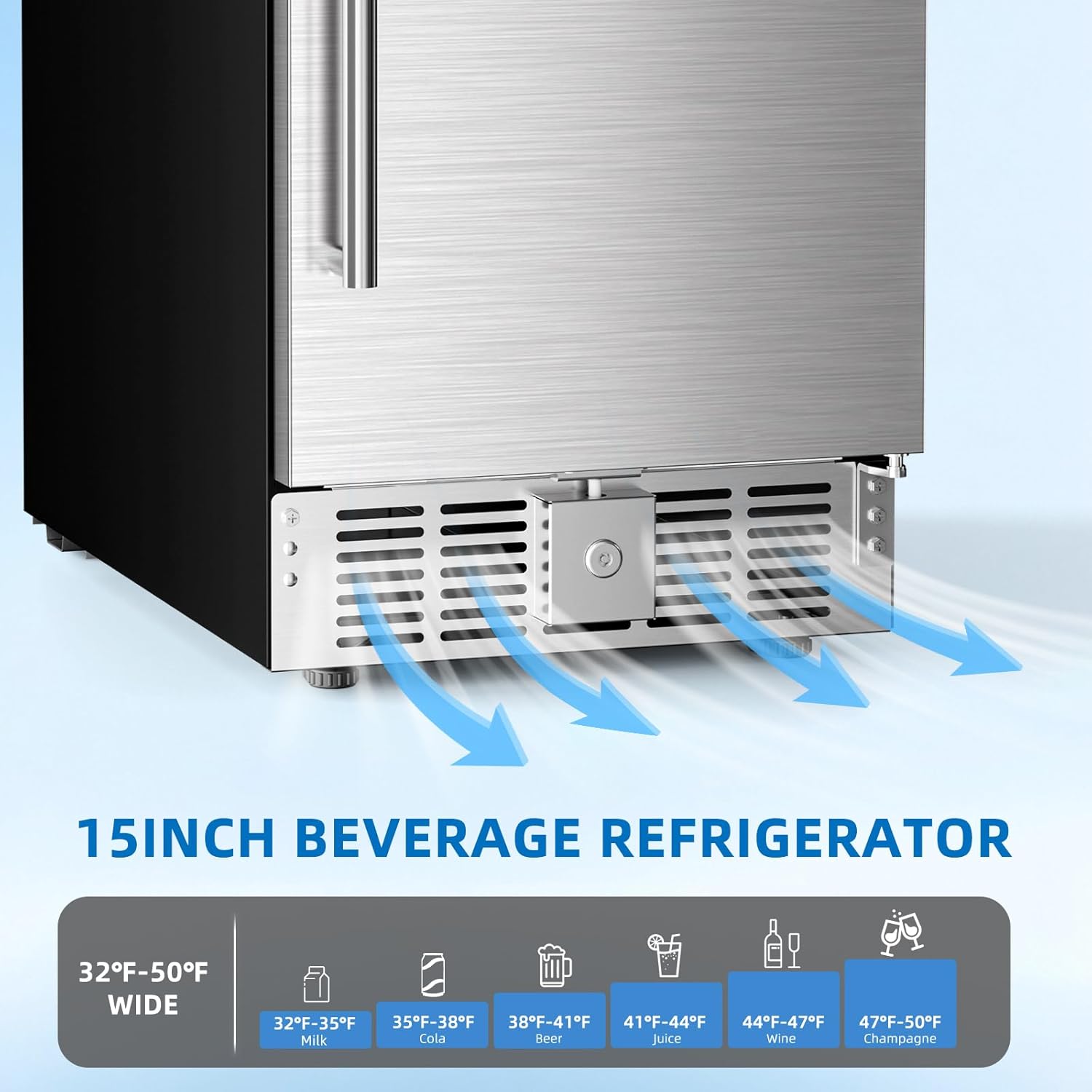 15-Inch Built-In Beverage Refrigerator 58085RKR0 - Image 3