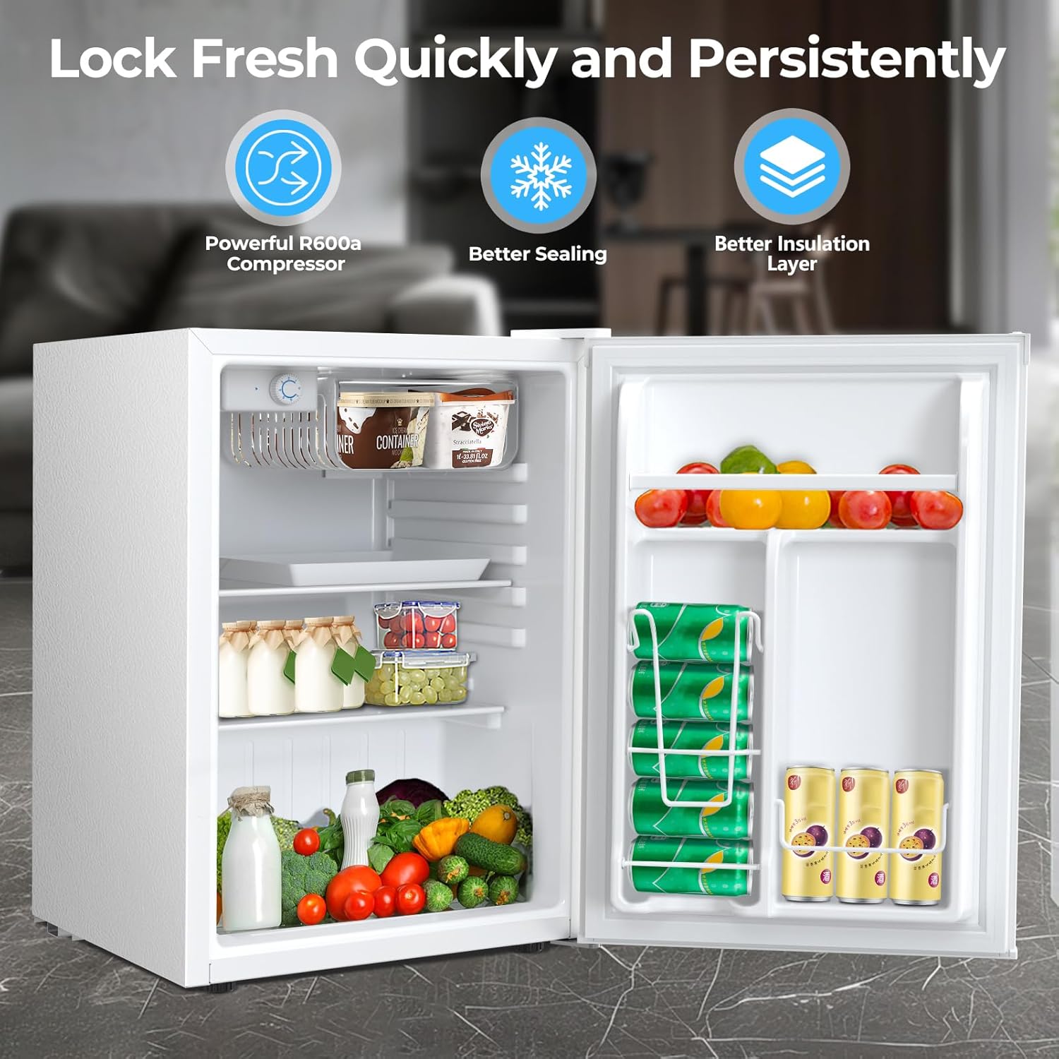 2.63.2 cu. ft Mini Fridge with Freezer - Image 48