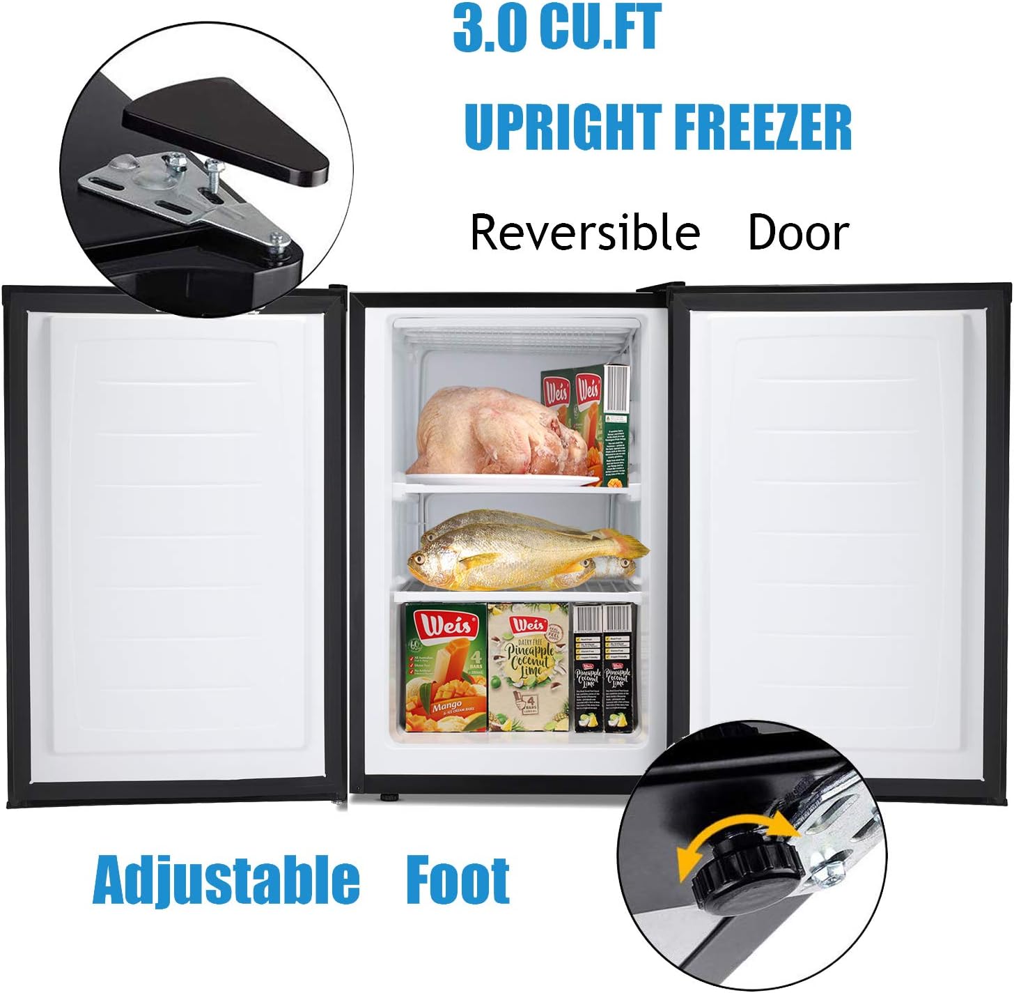 2.63.2 cu. ft Mini Fridge with Freezer - Image 40