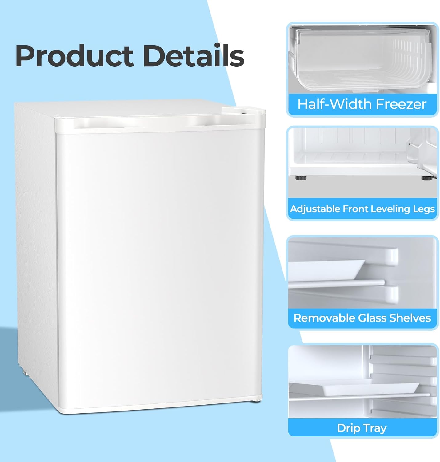 2.63.2 cu. ft Mini Fridge with Freezer - Image 47