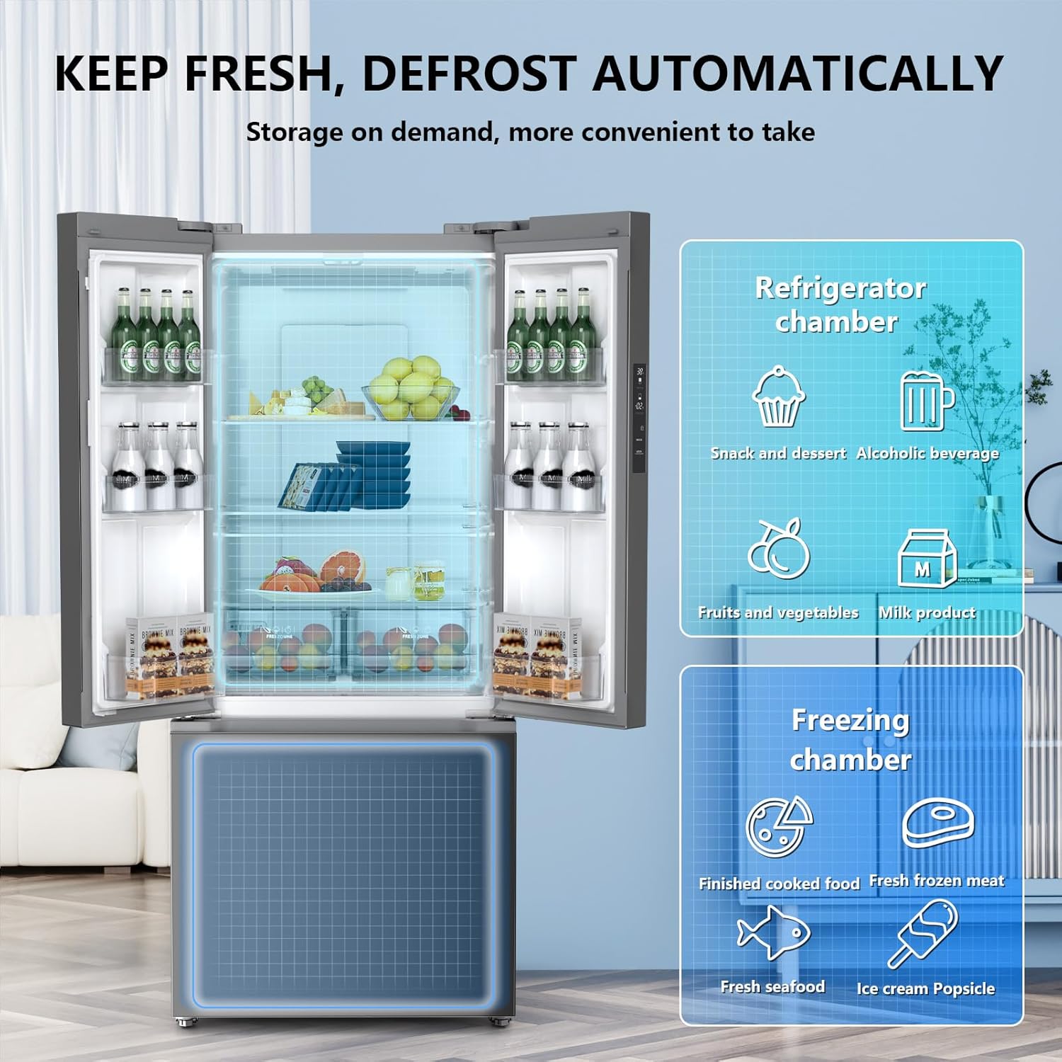 17.5 Cu Ft French Door Refrigerator 45013RLR0 - Image 9