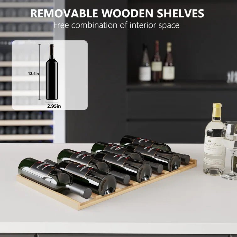 17.72 111 Bottles Dual Zone Built-in/Freestanding Wine Refrigerator - Image 8