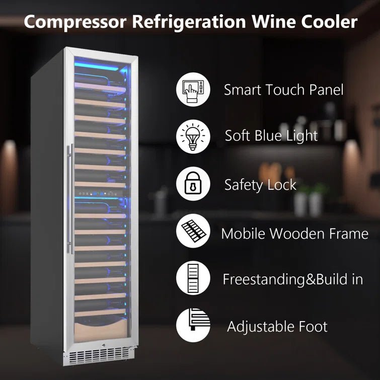 17.72 111 Bottles Dual Zone Built-in/Freestanding Wine Refrigerator - Image 6