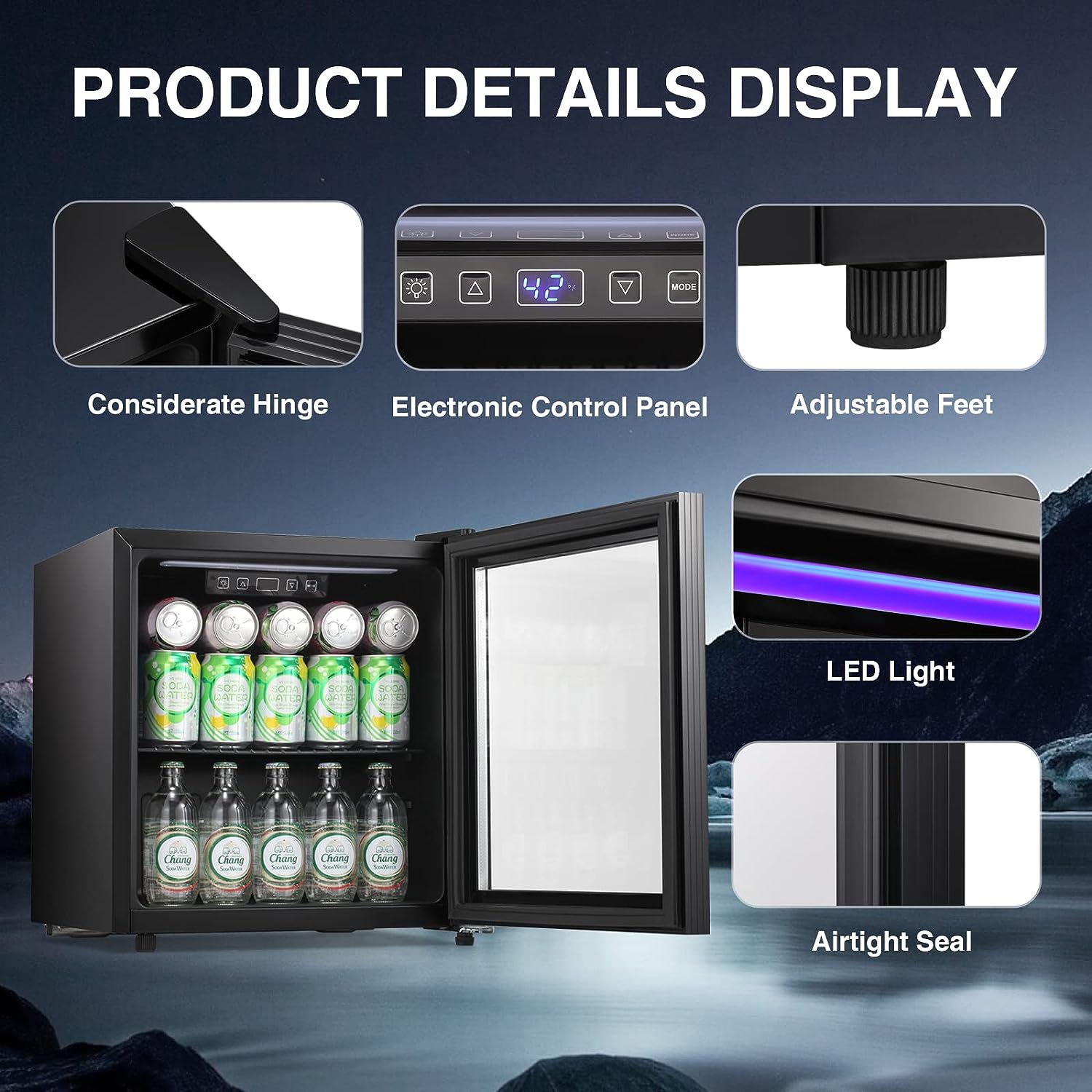 1.7 Cu.Ft Mini Beverage Refrigerator W6850 - Image 2