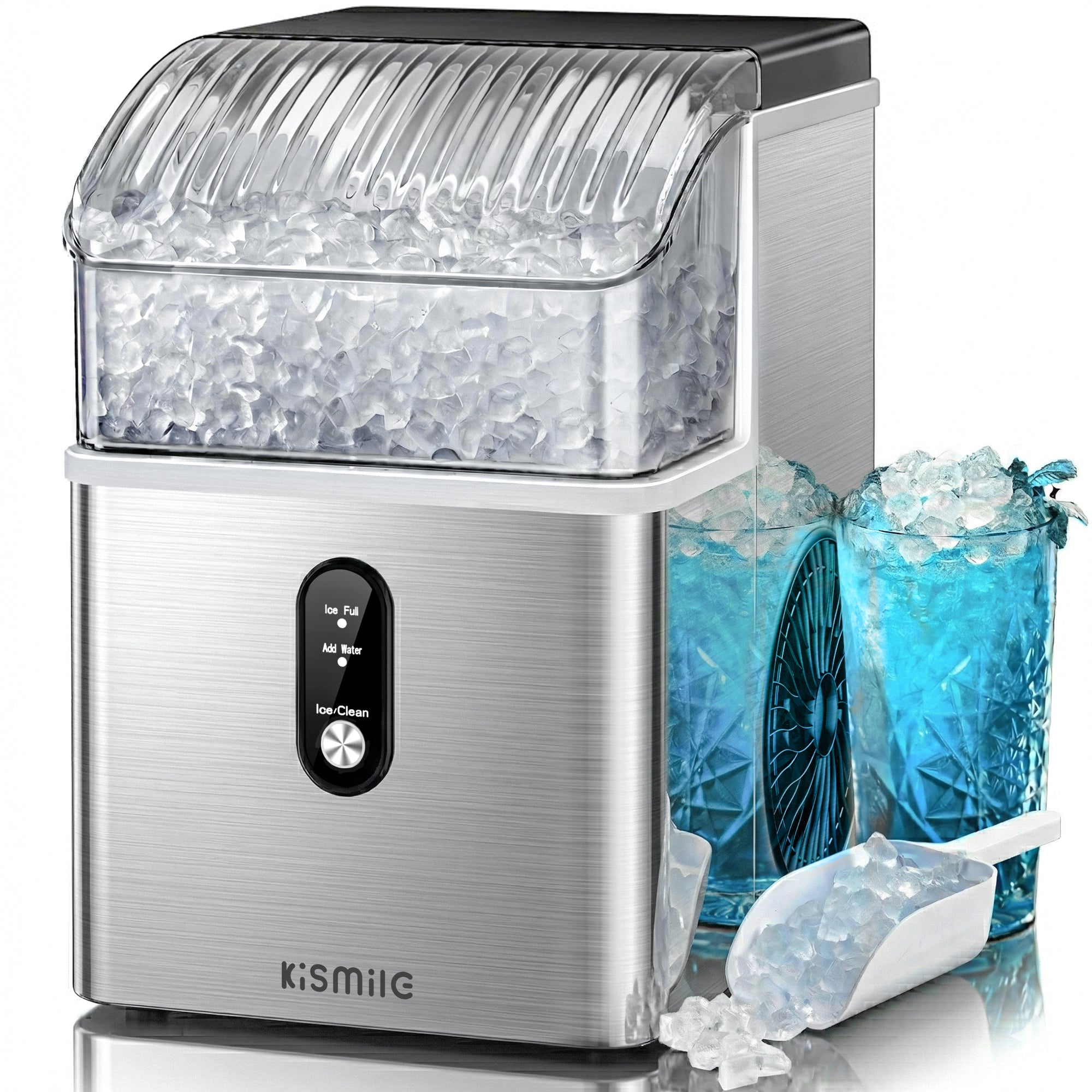 Kismile Nugget Ice Makers Countertop IM5815NB - Image 8