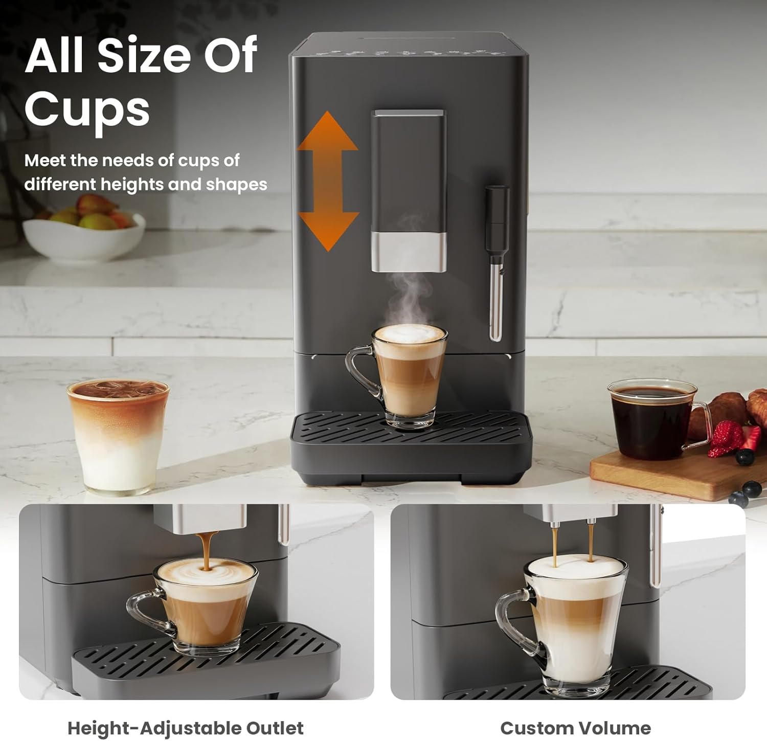 20 Bar Automatic Espresso Machine with Grinder 80002KCM1 - Image 6