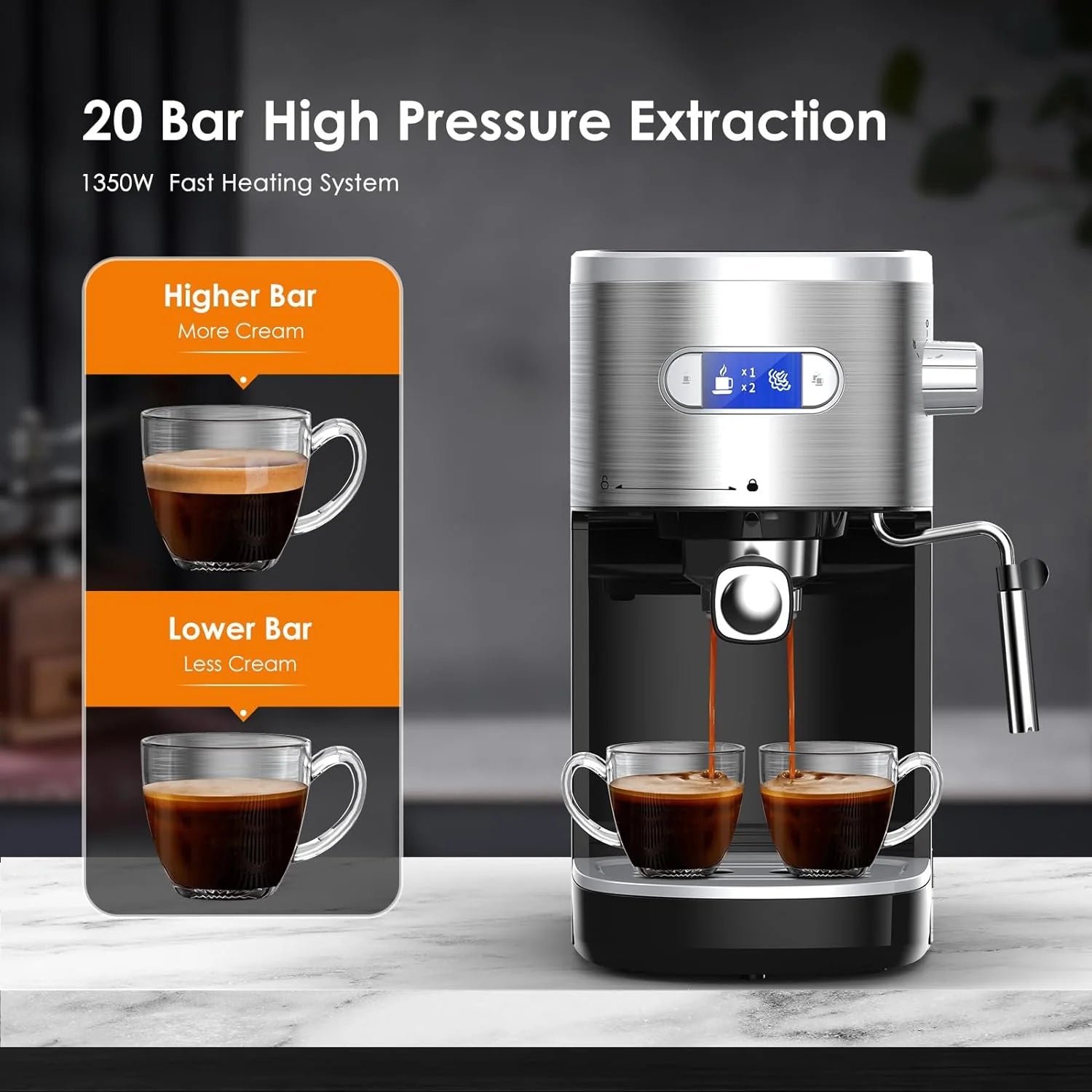 20 Bar Espresso Machines with Grinde CM8031 - Image 17