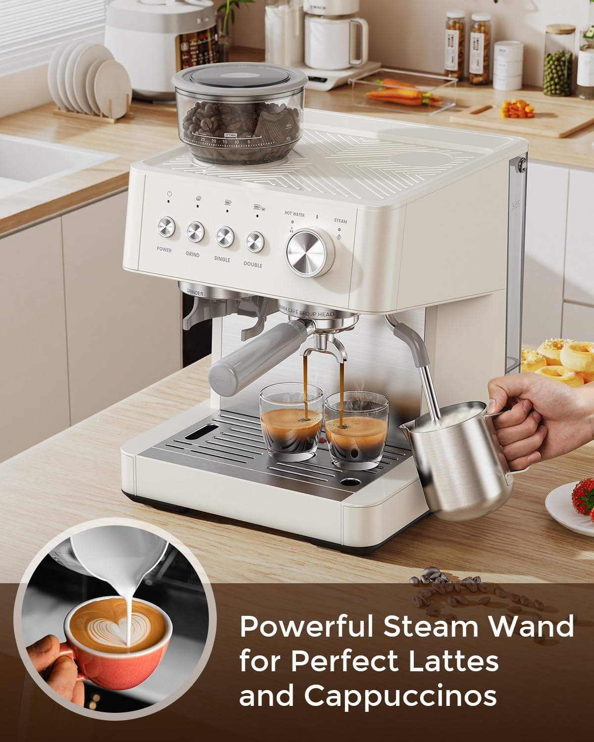 20 Bar Espresso Machines with Grinde CM8031 - Image 28