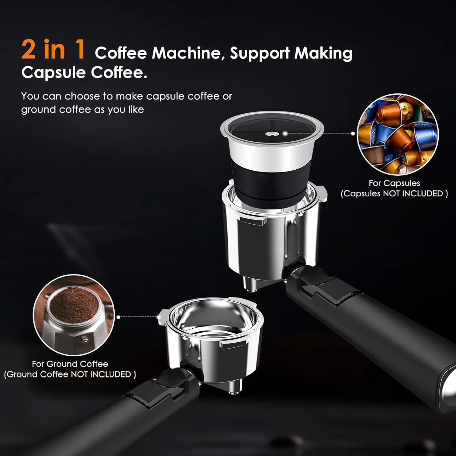 20 Bar Espresso Machines with Grinde CM8031 - Image 18