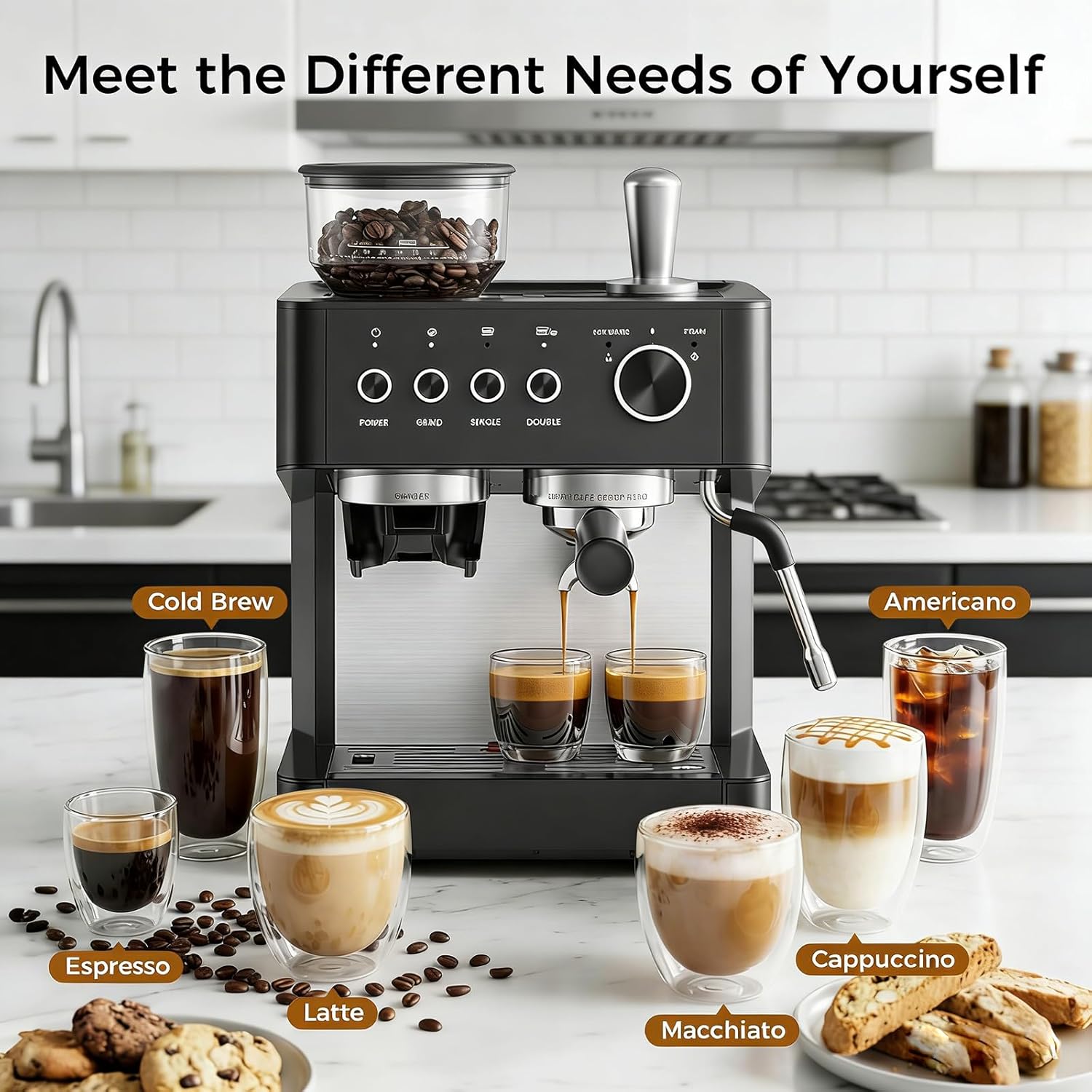 20 Bar Espresso Machines with Grinde CM8031 - Image 38