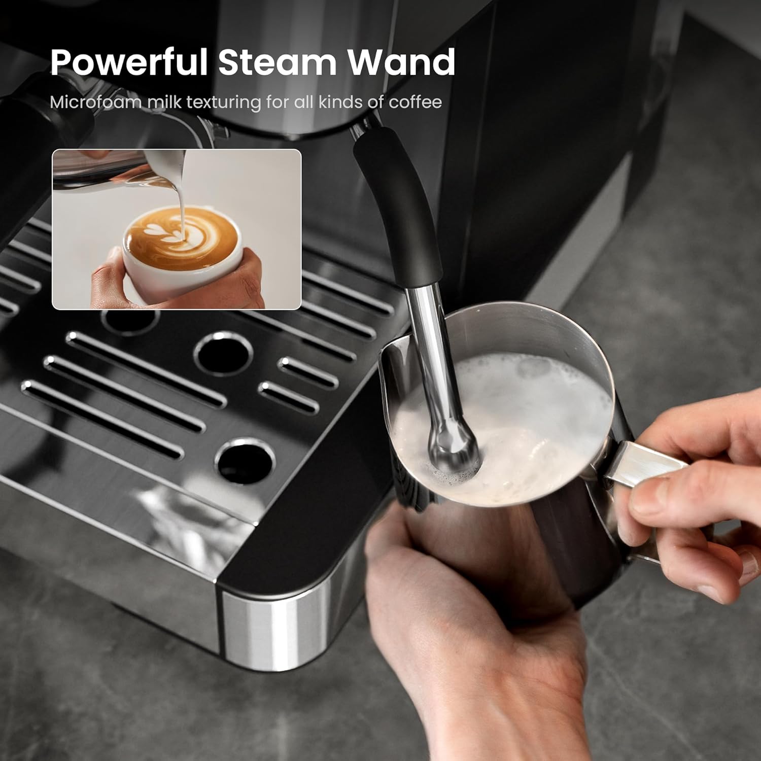 20 Bar Espresso Machines with Grinde CM8031 - Image 5