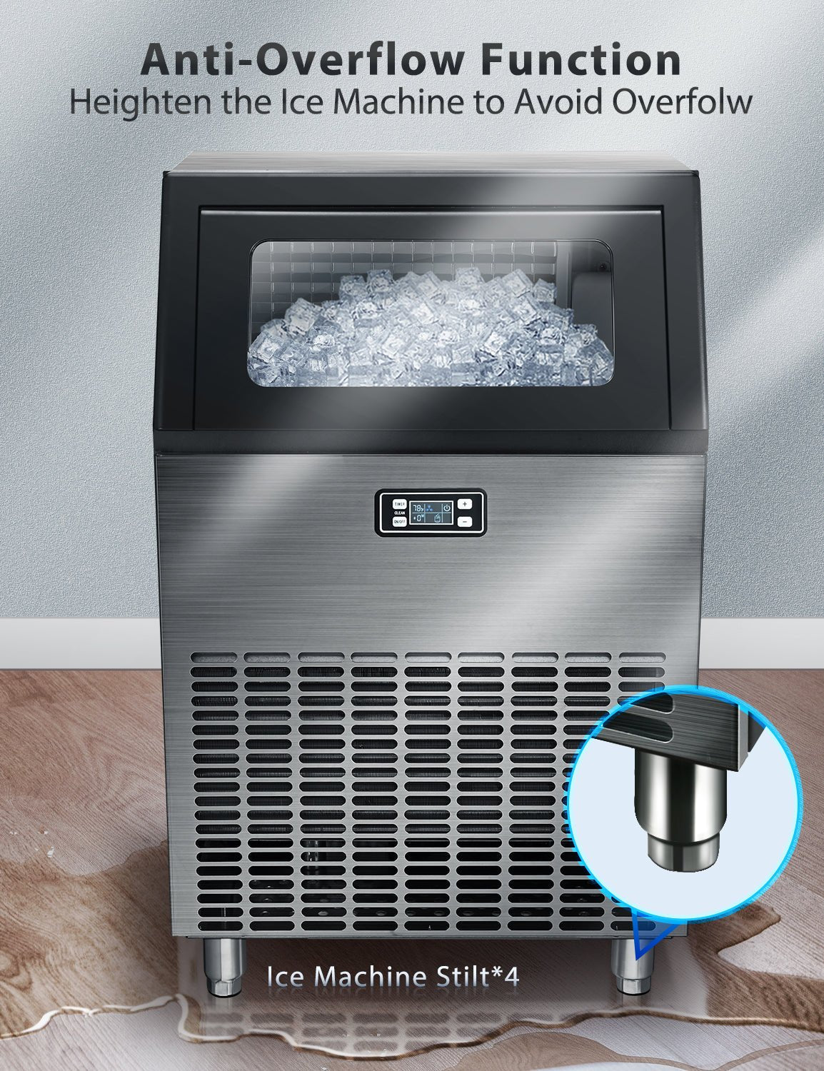 200LBS Freestanding Commercial Ice Maker Z5895 - Image 22