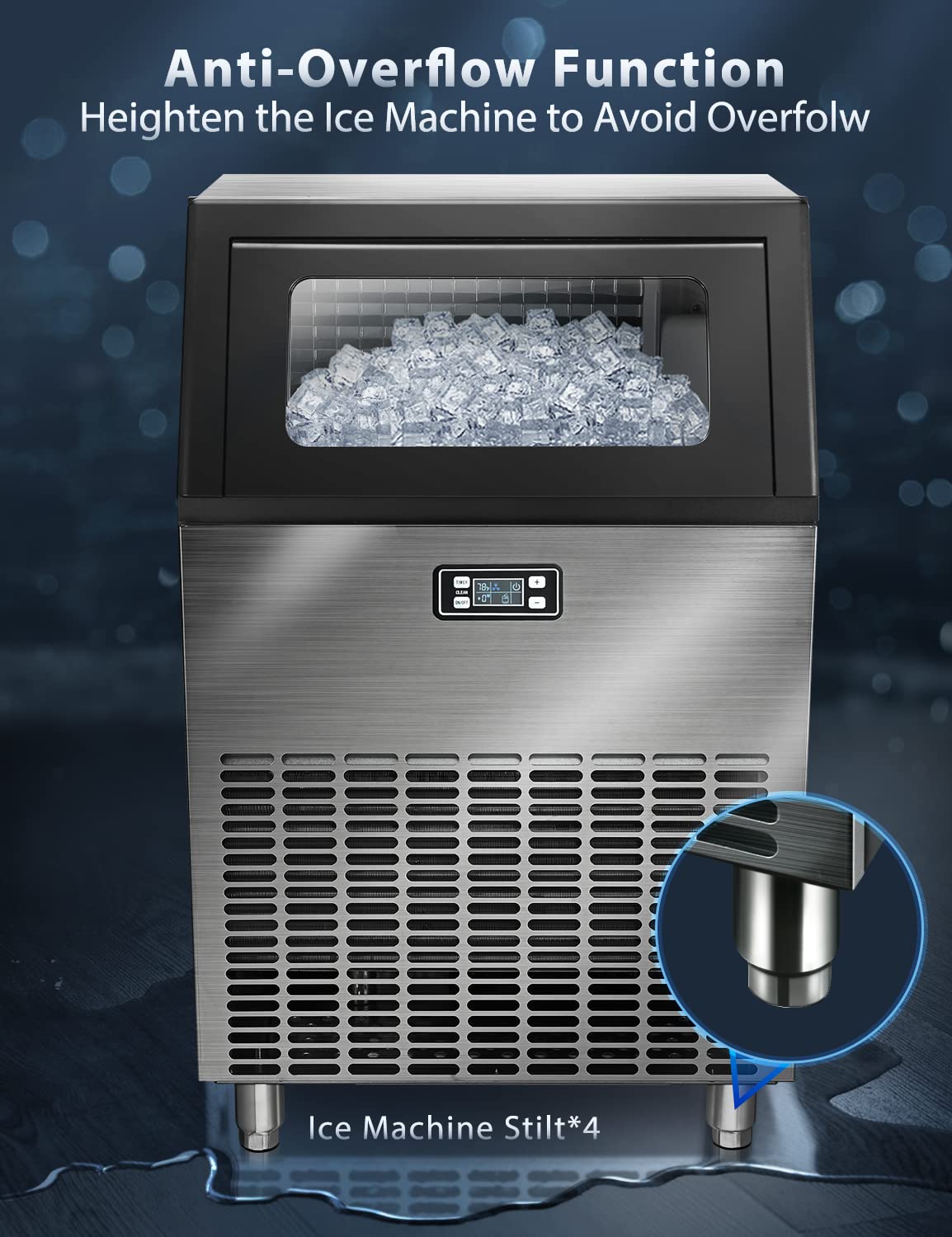 200LBS Freestanding Commercial Ice Maker Z5895 - Image 8