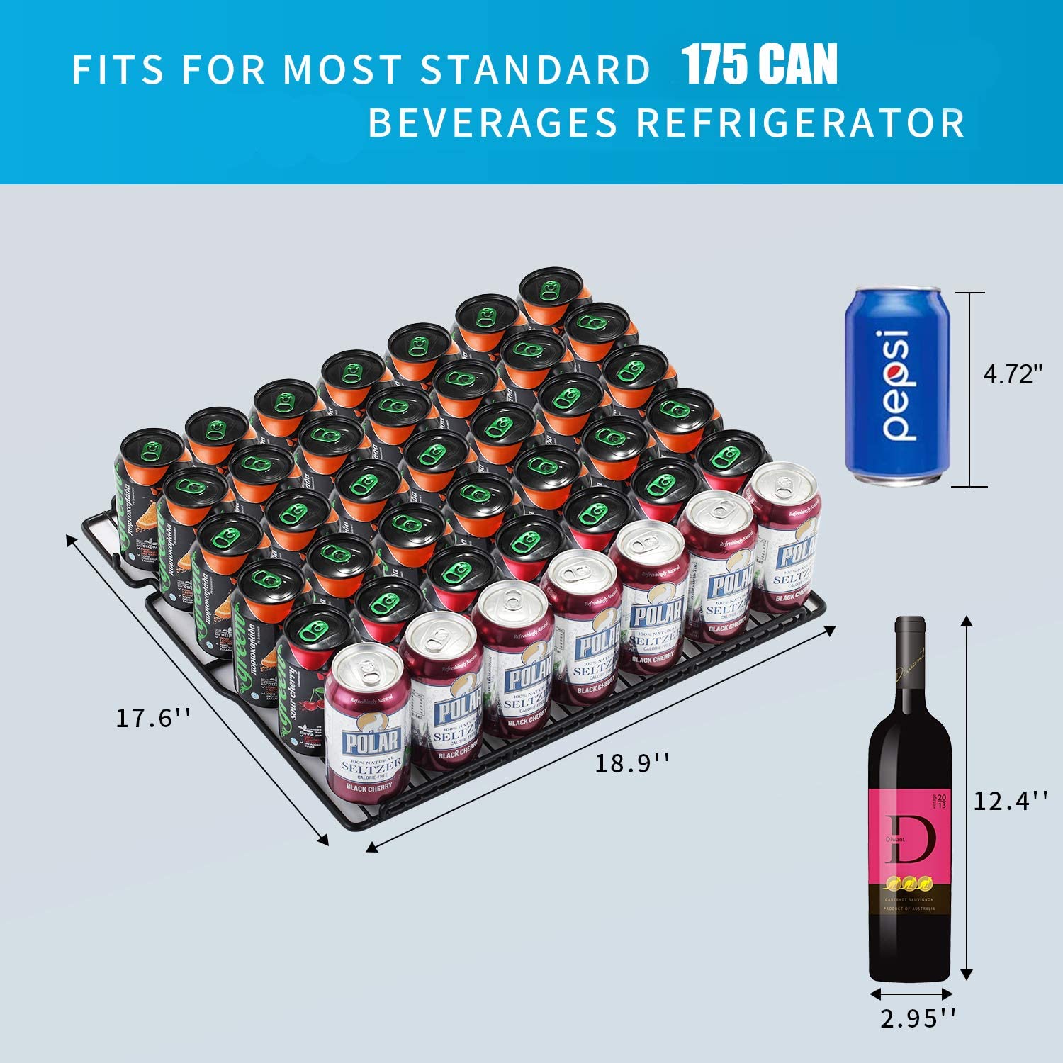 24 Inch Metal Shelves Built-in Wine Fridges Cooler Beverage Refrigerator - Image 7