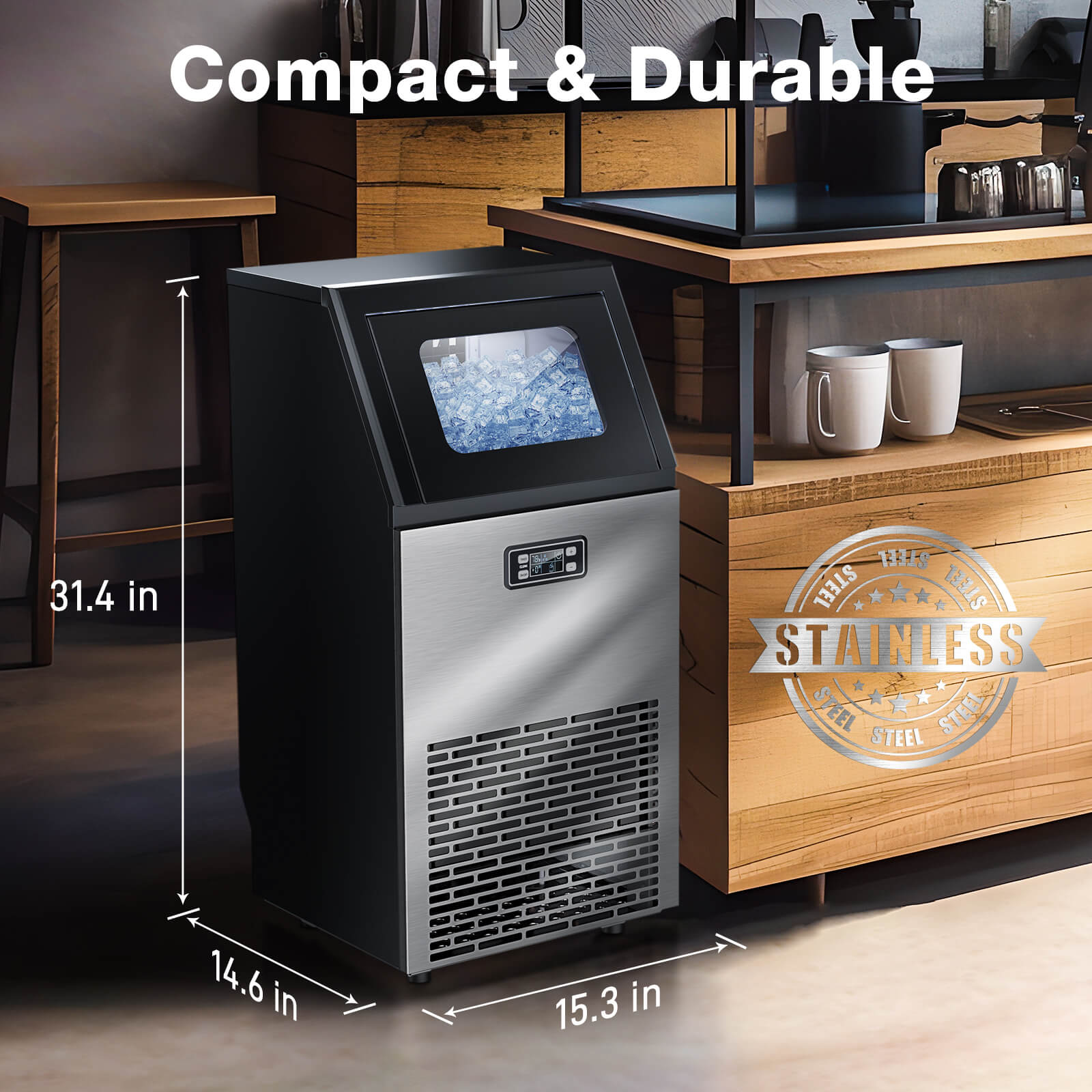 265LBS Freestanding Commercial Ice Maker - Image 18