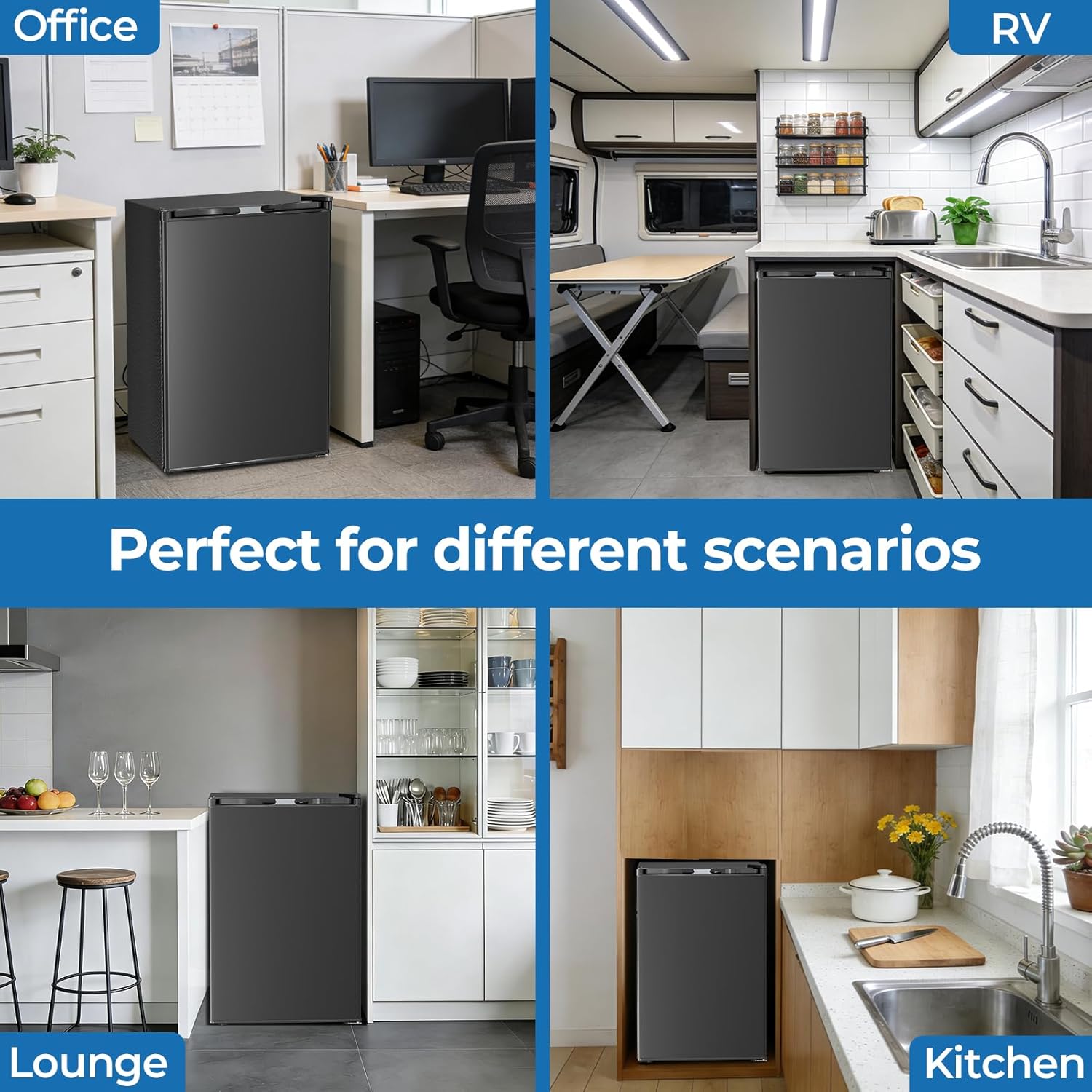 4.5 Cu.ft Mini Fridge with Freezer 58128RRE1 - Image 7
