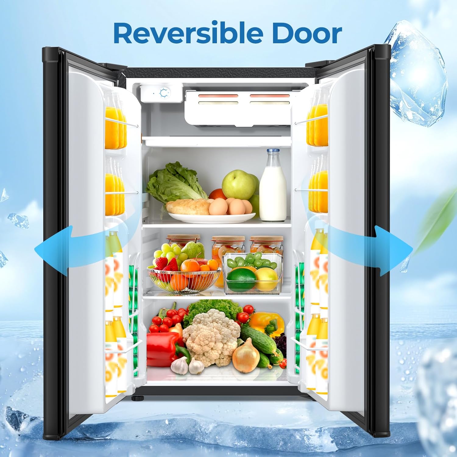 4.5 Cu.ft Mini Fridge with Freezer 58128RRE1 - Image 5