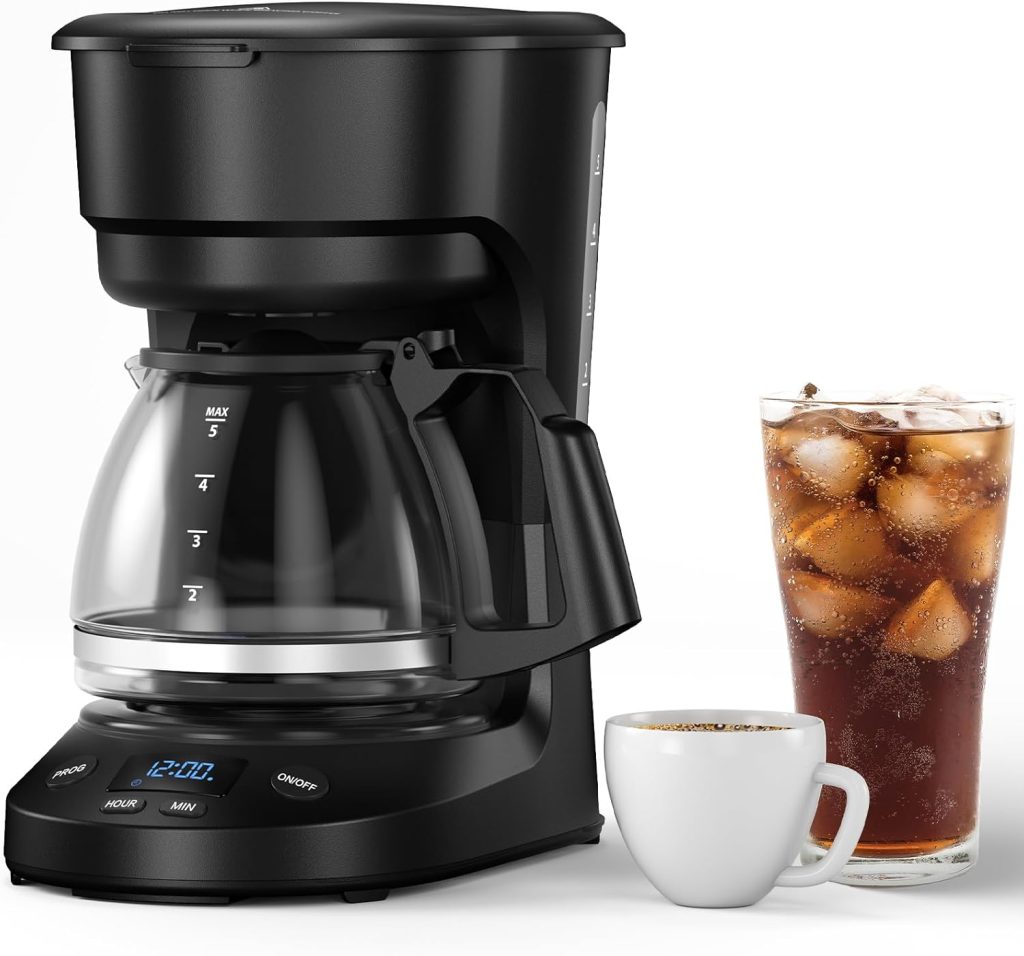 5-Cup Drip Coffee Maker - Programmable. Auto Brew. Auto Pause. Keep Warm Function CM3710H