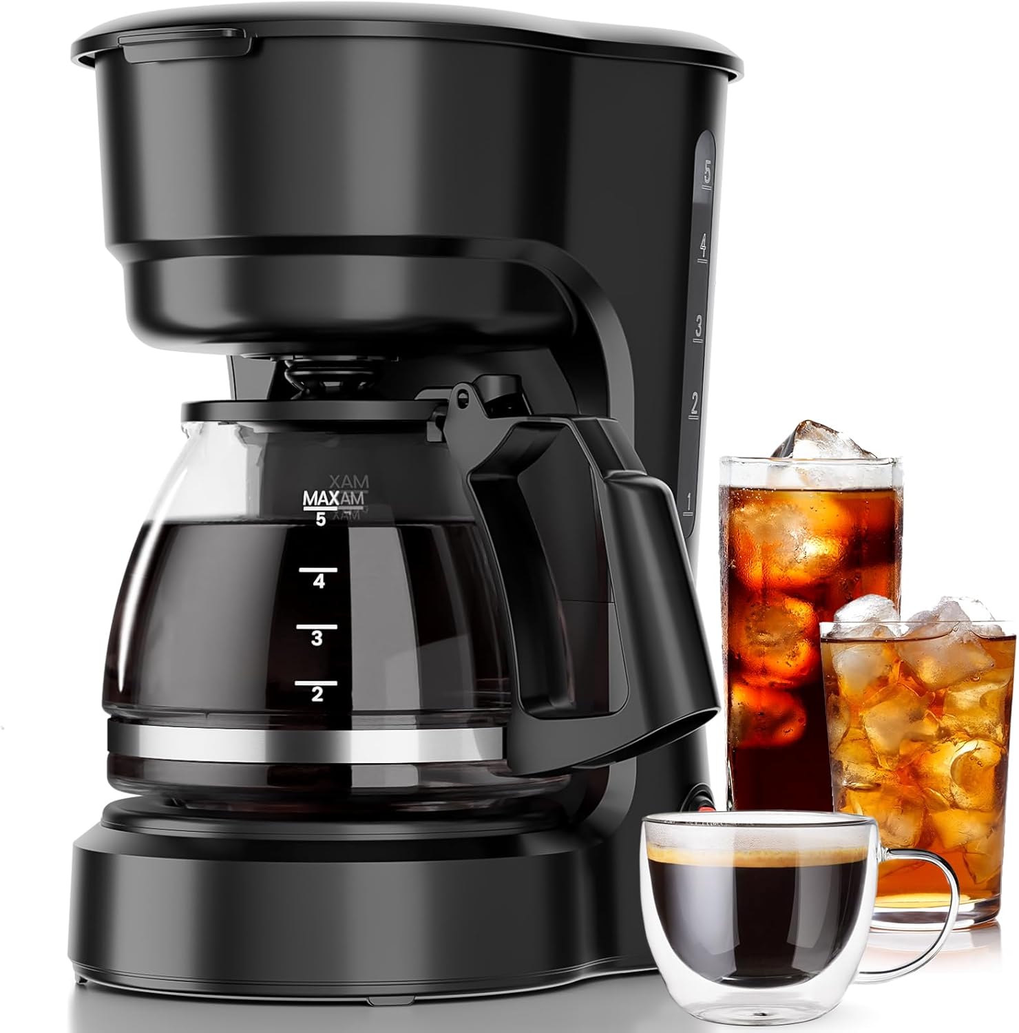 5-Cup Drip Coffee Maker - Programmable. Auto Brew. Auto Pause. Keep Warm Function CM3710H - Image 8