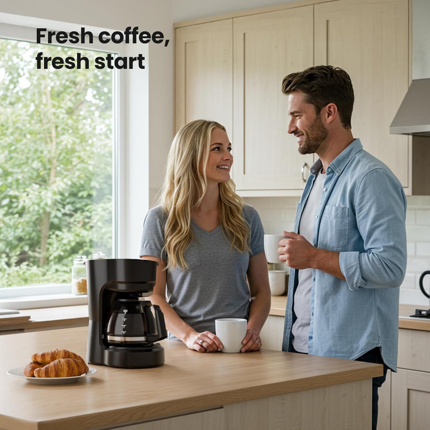 5-Cup Drip Coffee Maker - Programmable. Auto Brew. Auto Pause. Keep Warm Function CM3710H - Image 14