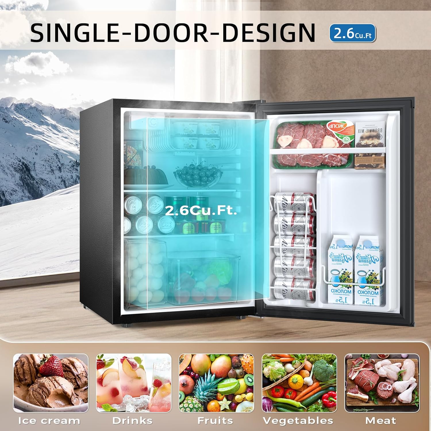 2.63.2 cu. ft Mini Fridge with Freezer - Image 23