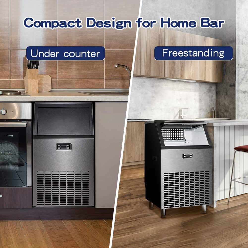 100LBS/200LBS/265LBS Freestanding Commercial Ice Maker Z5845A - Image 8