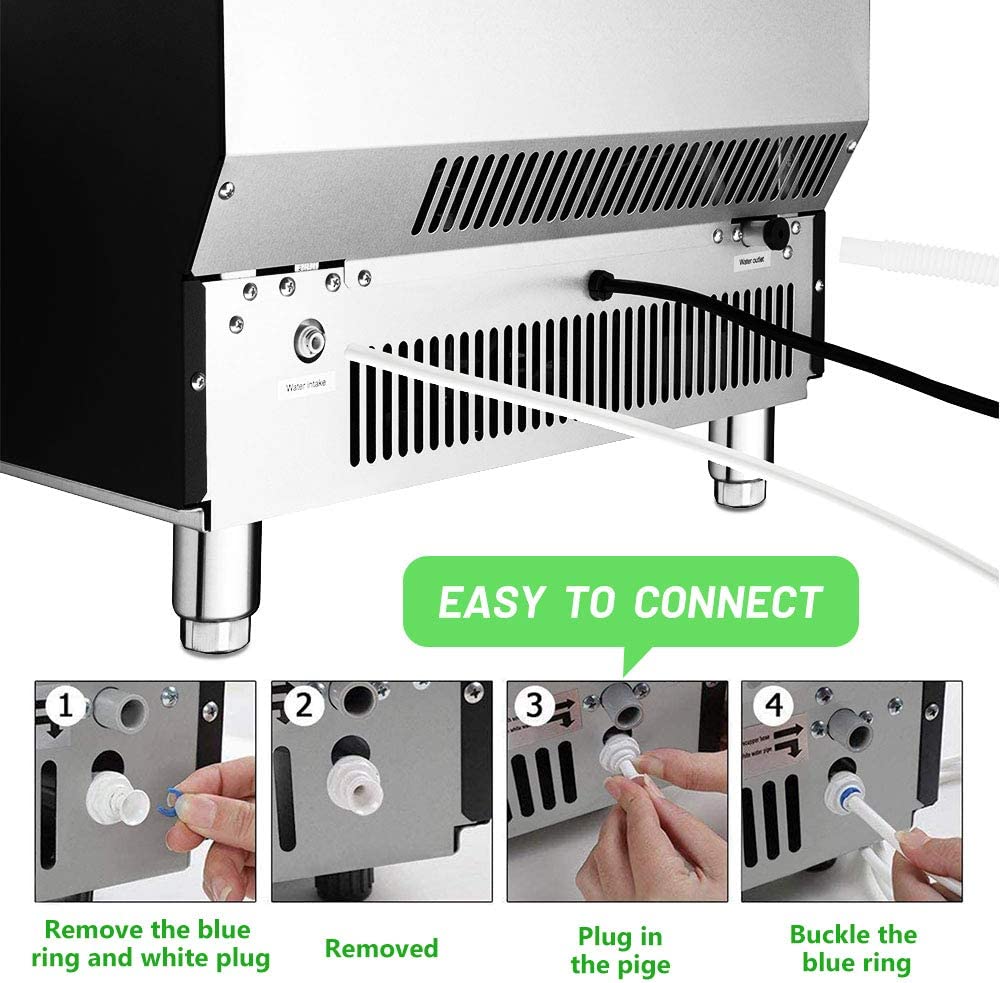 100LBS/200LBS/265LBS Freestanding Commercial Ice Maker Z5845A - Image 10