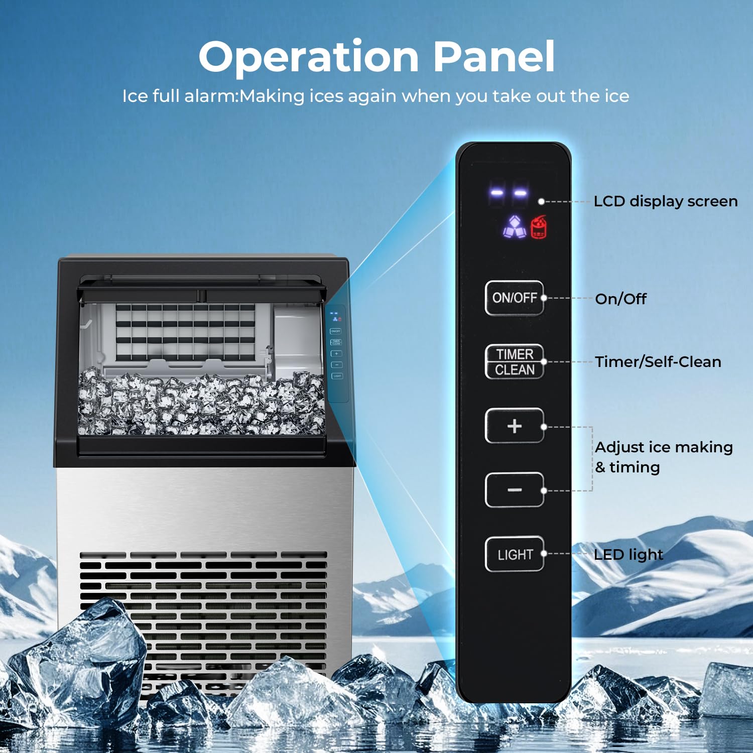 Commercial Ice Maker 80 lbs66 lbs - Image 3