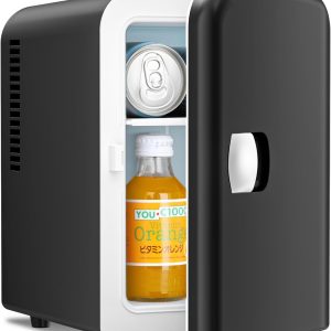 Compact Refrigerator. Portable Mini Fridge. Skin Care 4L Capacity/6 Cans F3404