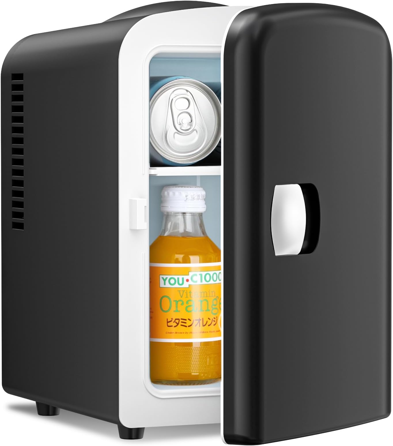Compact Refrigerator. Portable Mini Fridge. Skin Care 4L Capacity/6 Cans F3404