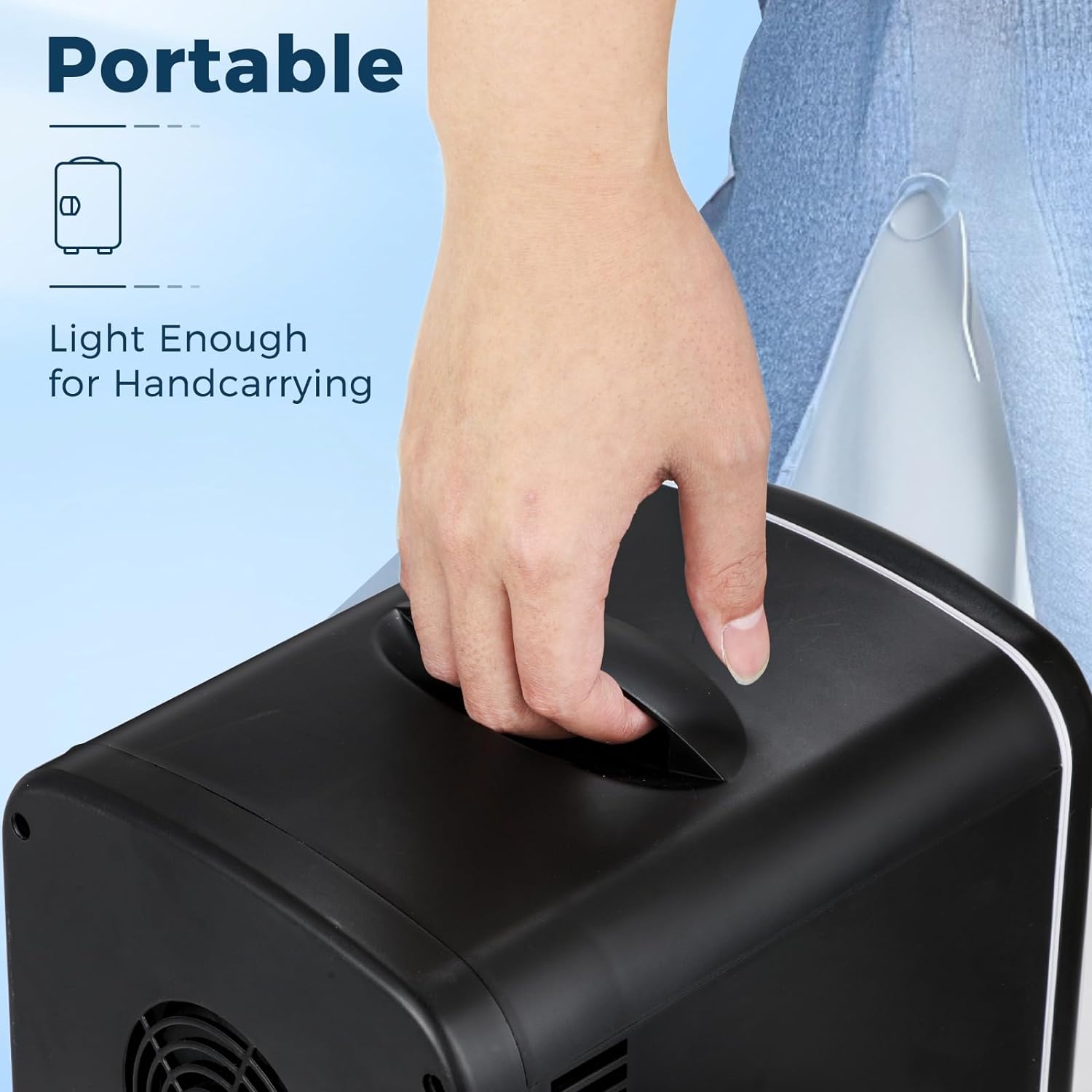 Compact Refrigerator. Portable Mini Fridge. Skin Care 4L Capacity/6 Cans F3404 - Image 7