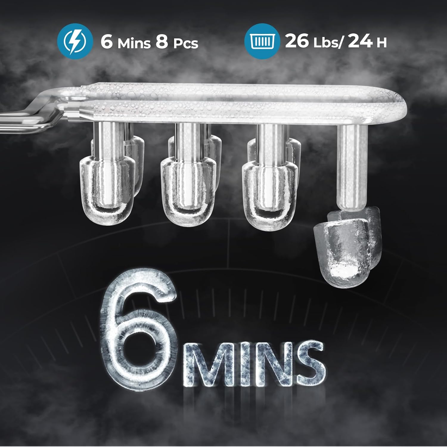 Countertop Ice Maker. 26 lbs/Day ice Production 58012RIM0 - Image 3