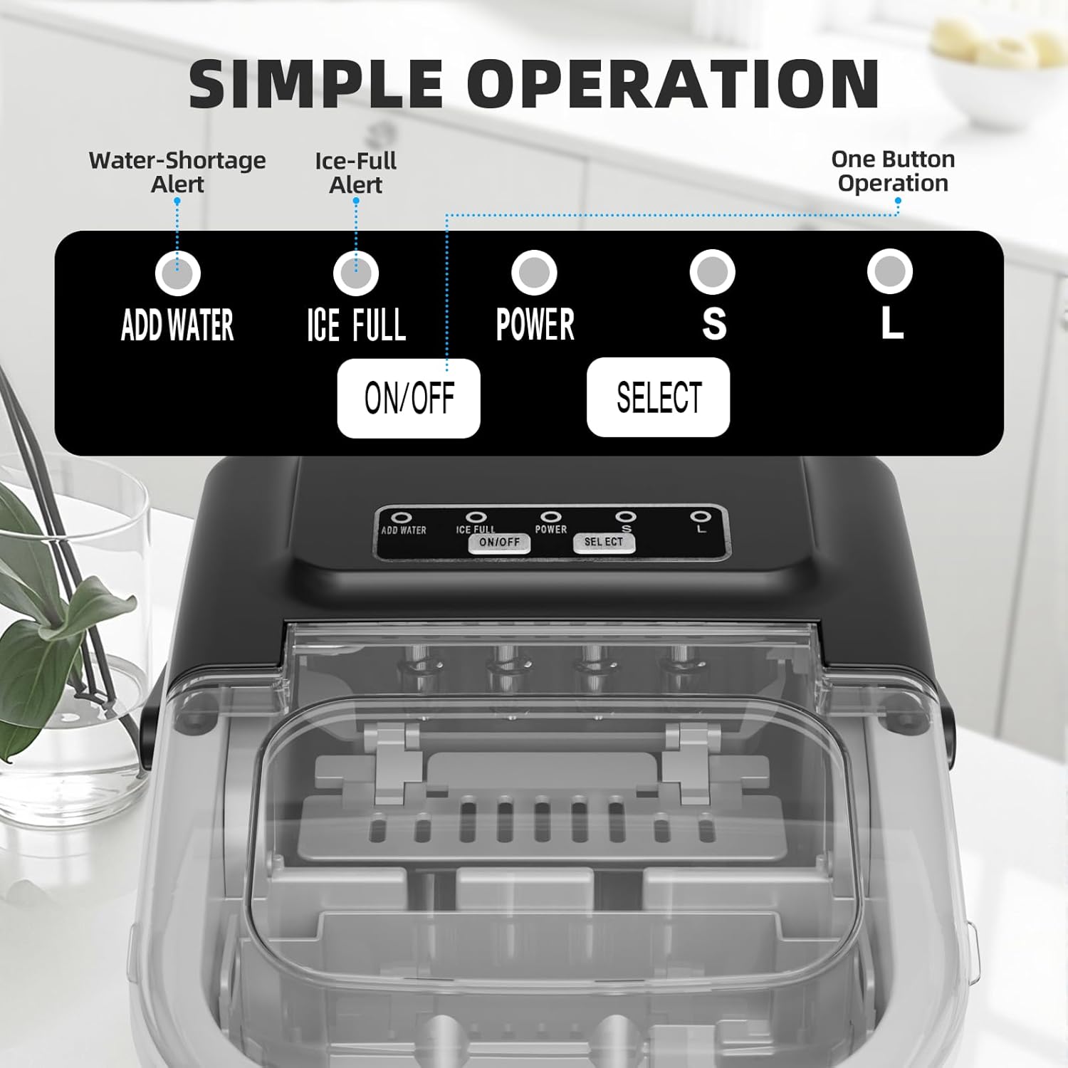 Countertop Ice Maker with Handle 58012RIM1 - Image 3