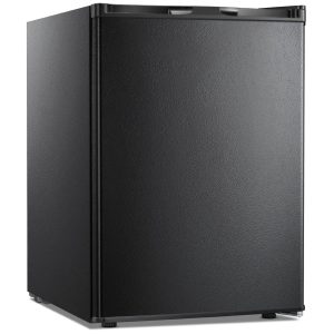Free Standing Upright Freezer with Removable Shelf. Adjustable Thermostat. Compact Reversible Single Door Vertical Freezers