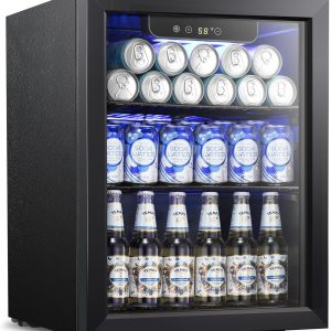Kismile 1.7 Cu.ft Beverage Refrigerator and Cooler W5848H