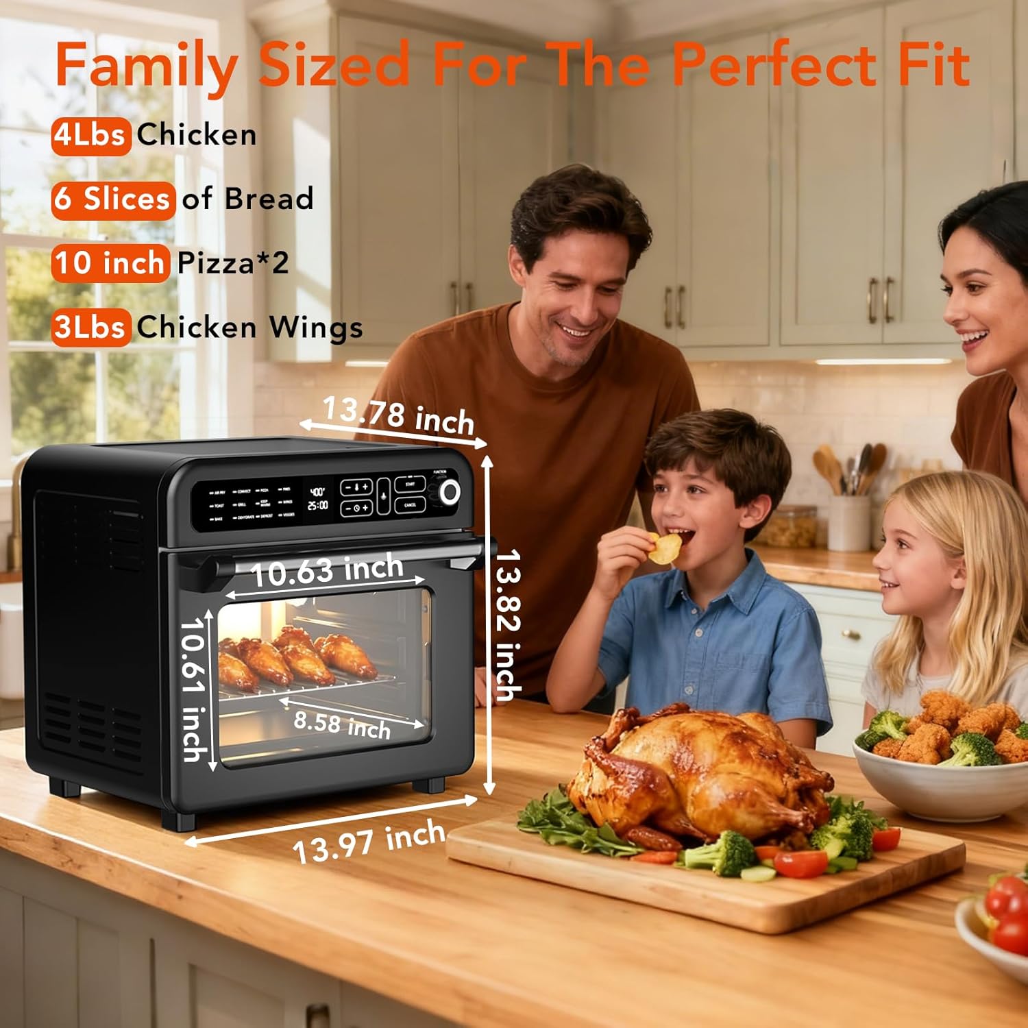 Kismile 19QT Air Fryer Toaster Oven Combo 93184KAF1 - Image 13