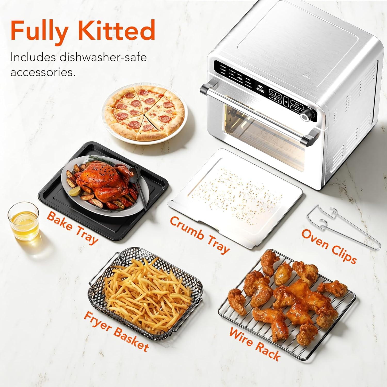 Kismile 19QT Air Fryer Toaster Oven Combo 93184KAF1 - Image 7