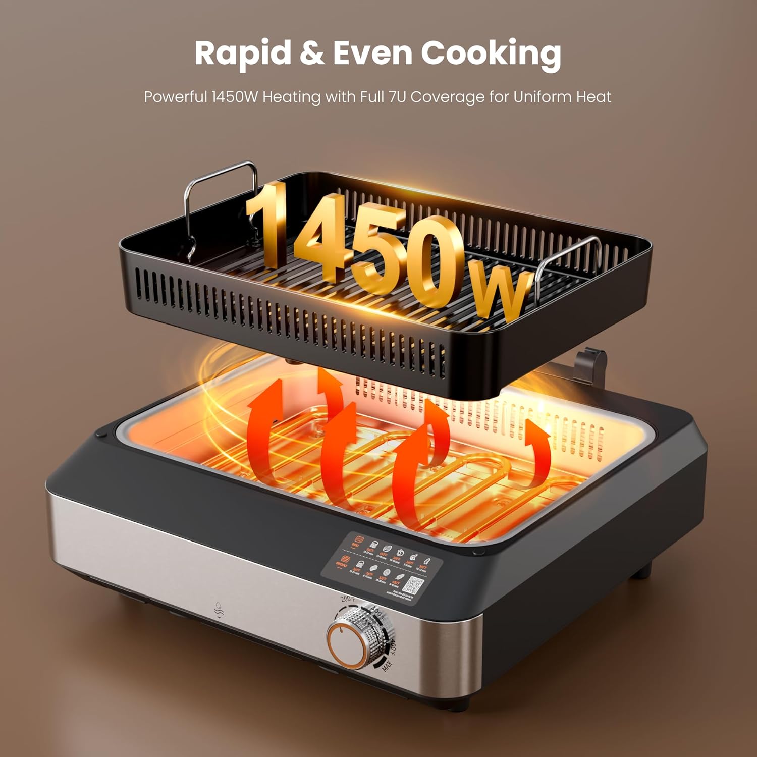 Kismile 2-in-1 Griddle and Indoor Grill 81001KEB1 - Image 12