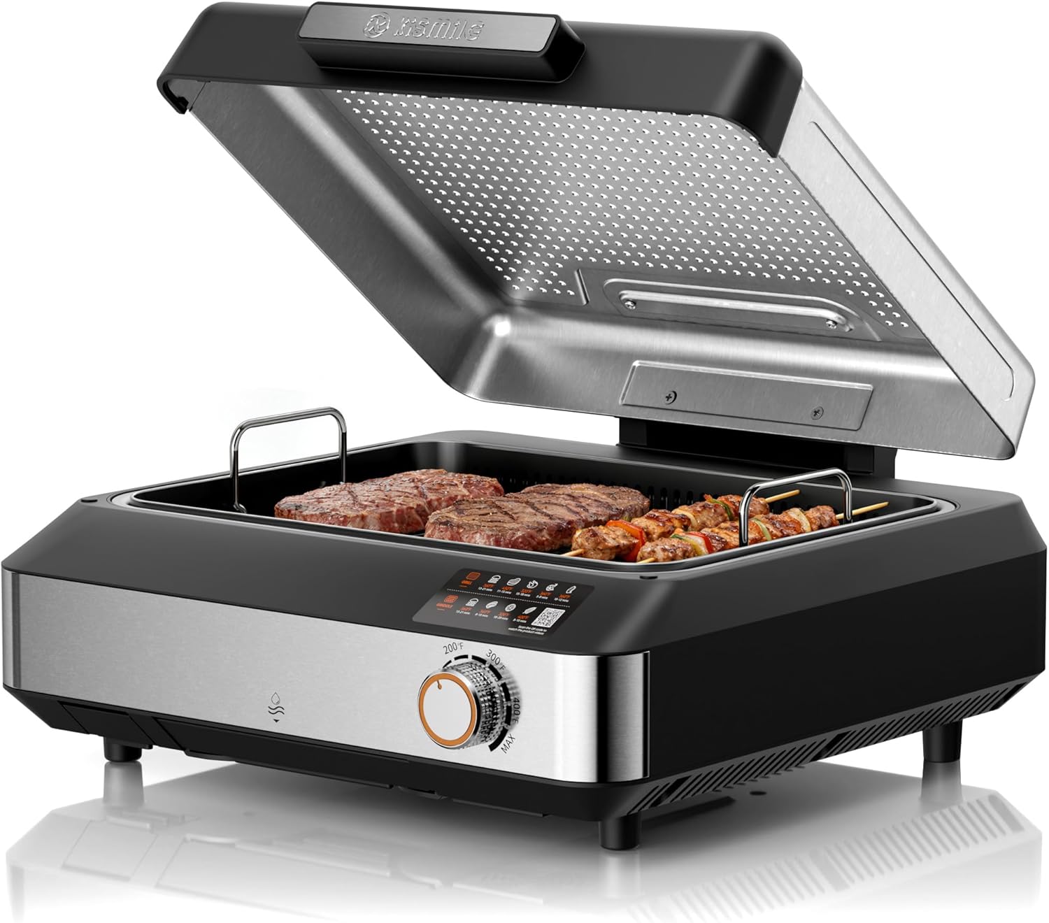 Kismile 2-in-1 Griddle and Indoor Grill 81001KEB1 - Image 9