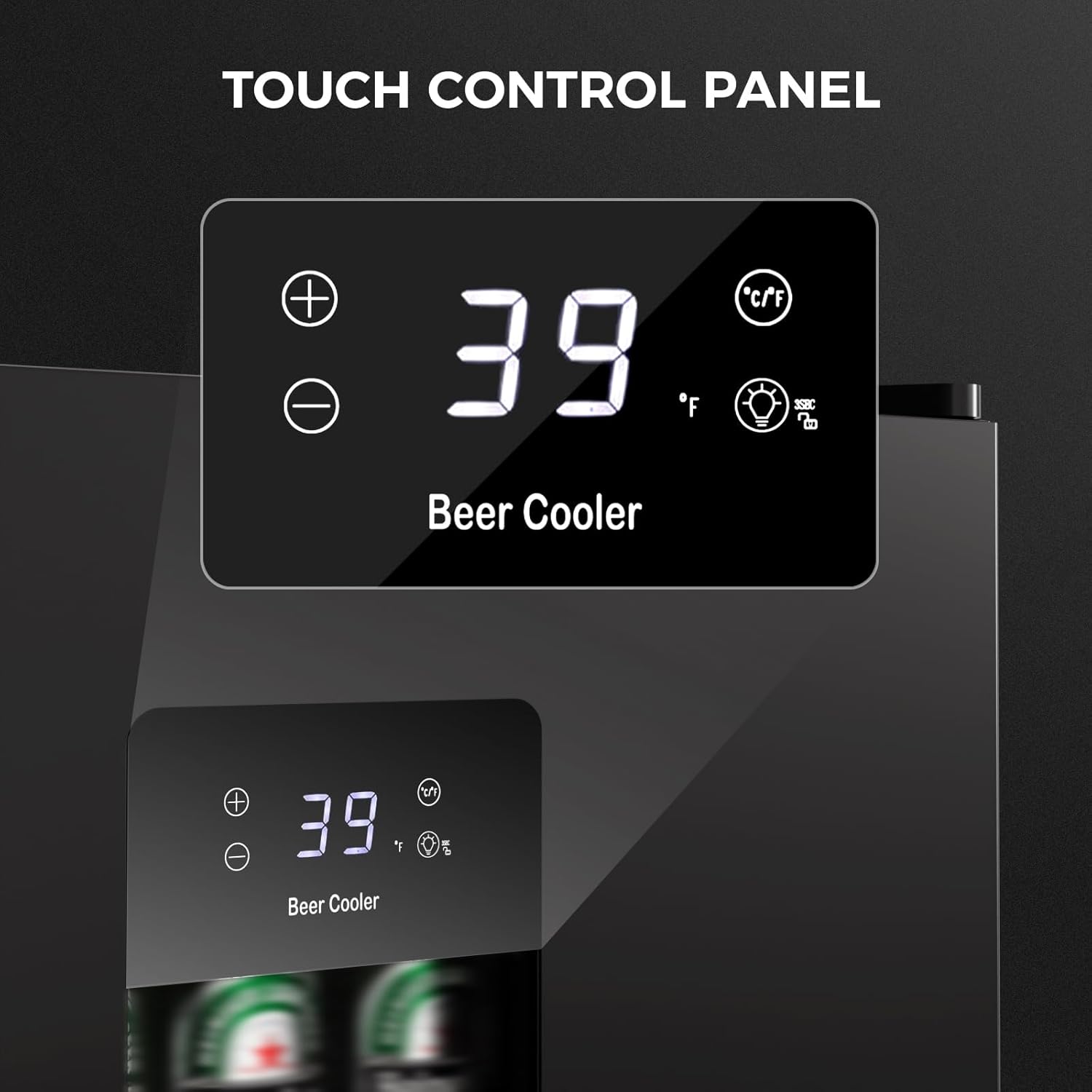Kismile 3.2 Cu.Ft Beer Fridge WC5890 - Image 3