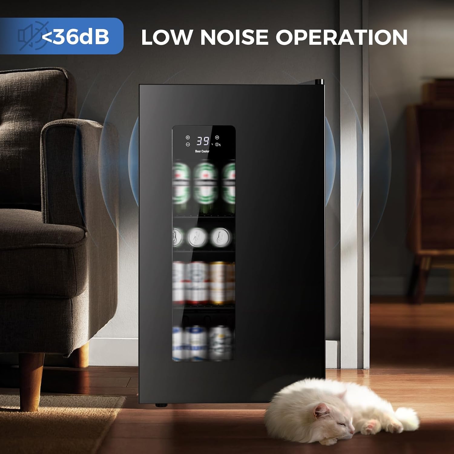 Kismile 3.2 Cu.Ft Beer Fridge WC5890 - Image 6