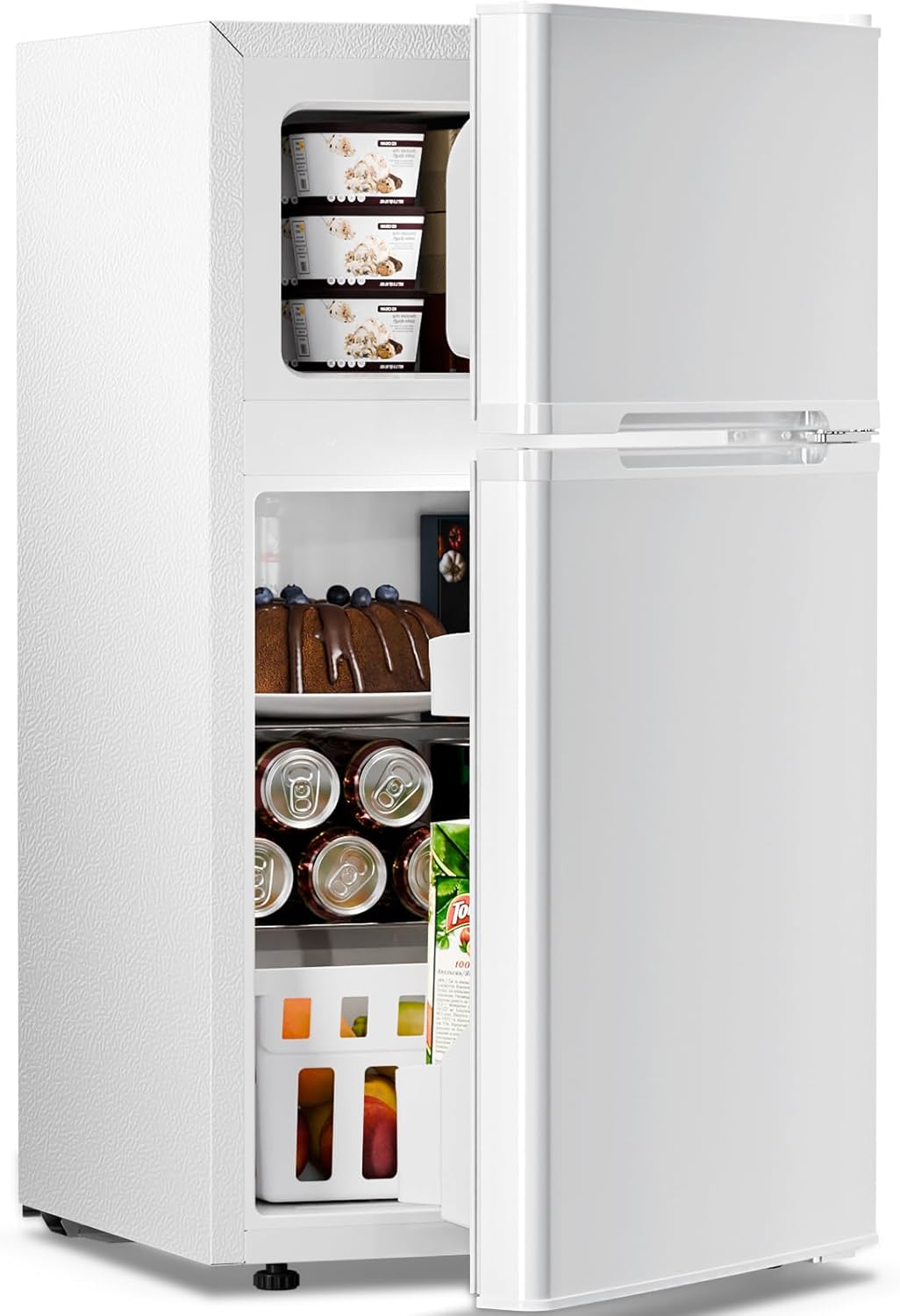 Kismile 3.2 Cu.Ft.Mini Refrigerator with Freezer F5887 - Image 8