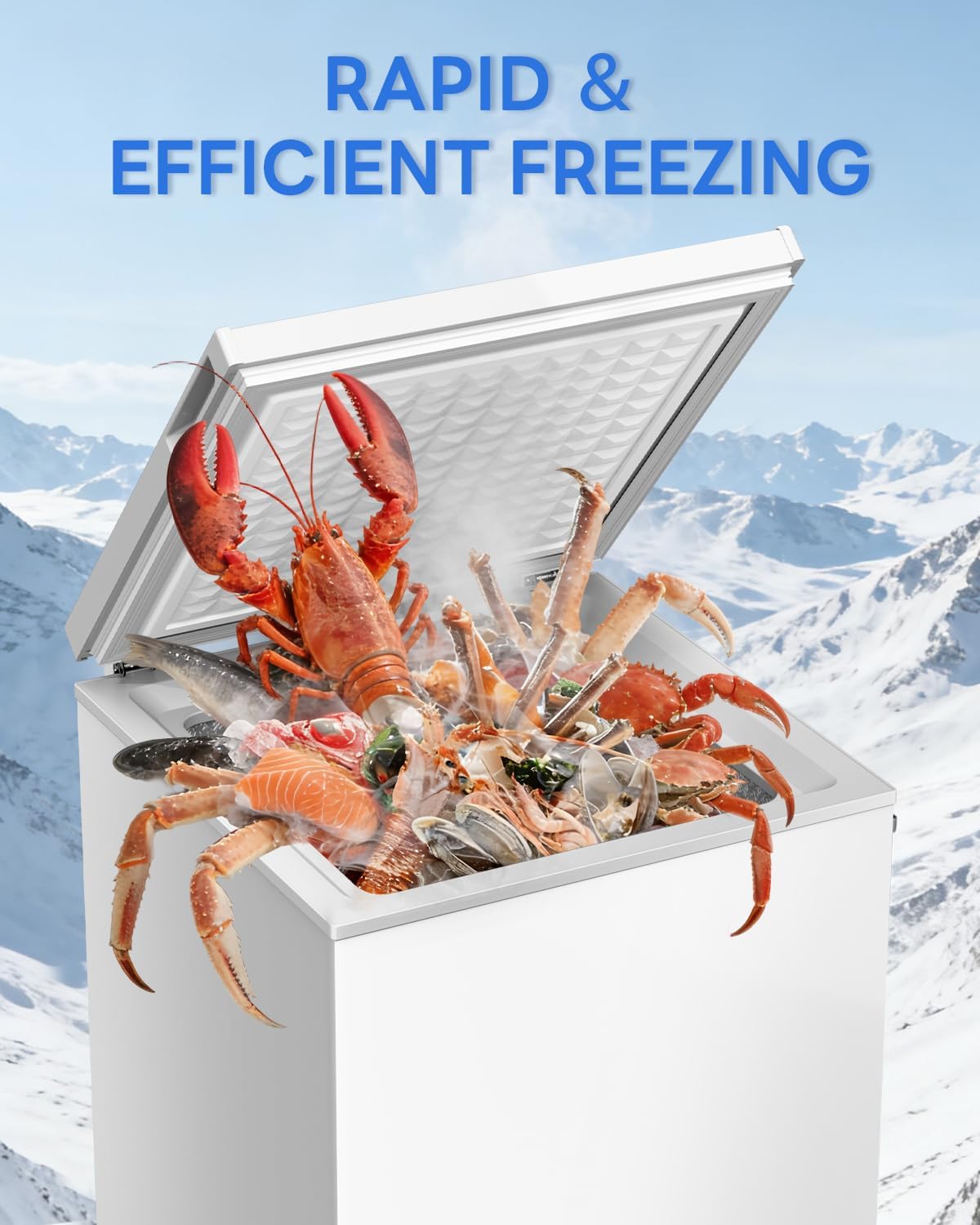 Kismile 3.5 Cu. Ft Chest Freezer 58090RFR0 - Image 20
