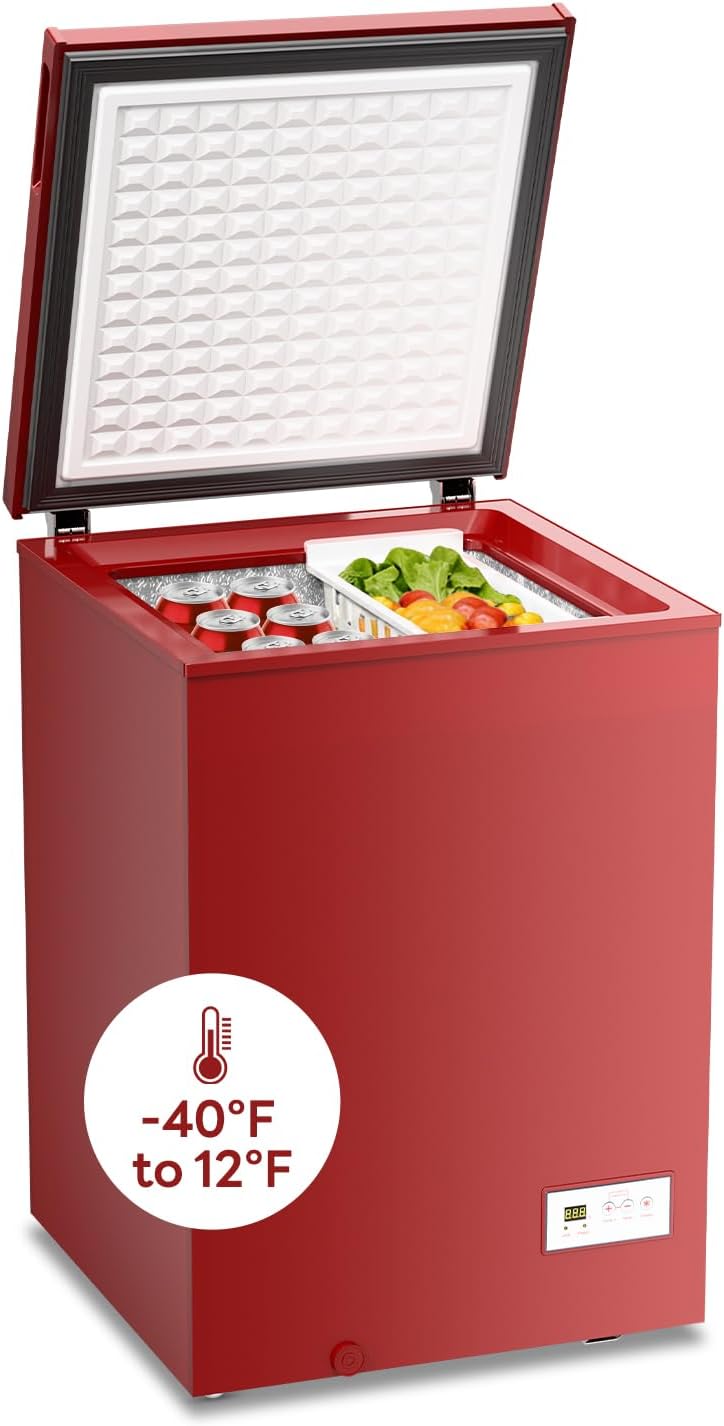 Kismile 3.5 Cu. Ft Chest Freezer 58090RFR0 - Image 8