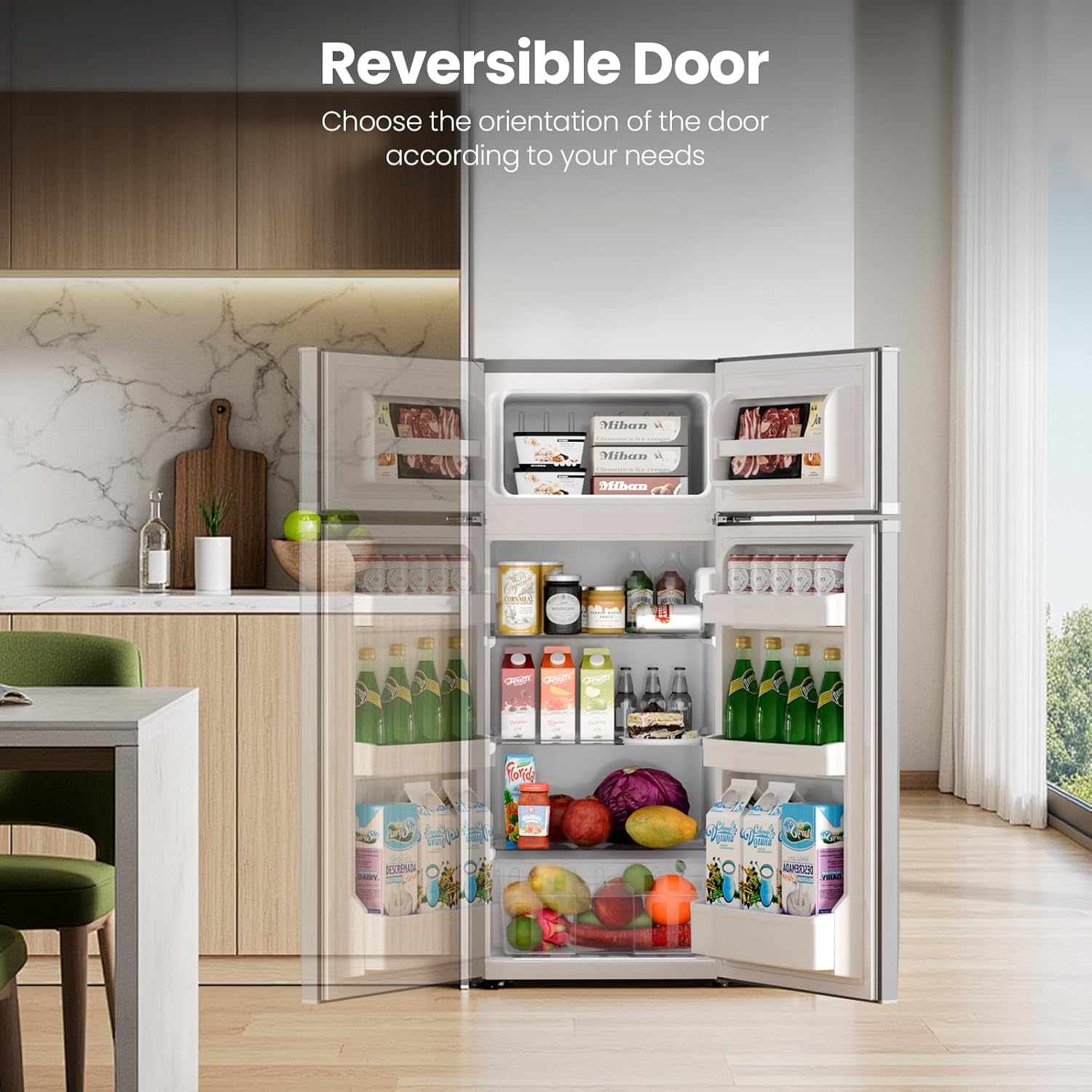 Kismile 4.5 Cu.Ft Mini Fridge with Freezer 58127RRE0 - Image 10