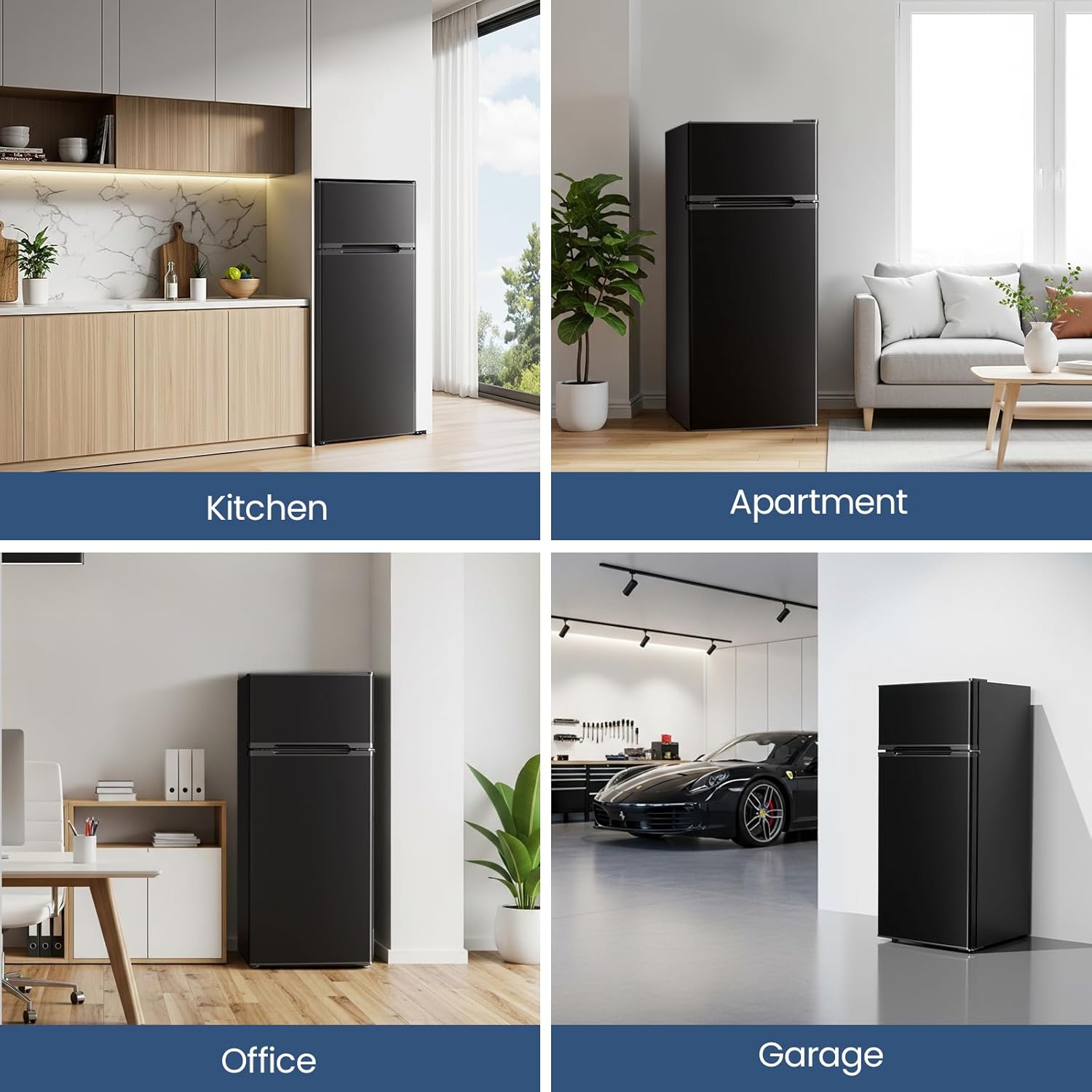 Kismile 4.5 Cu.Ft Mini Fridge with Freezer 58127RRE0 - Image 7